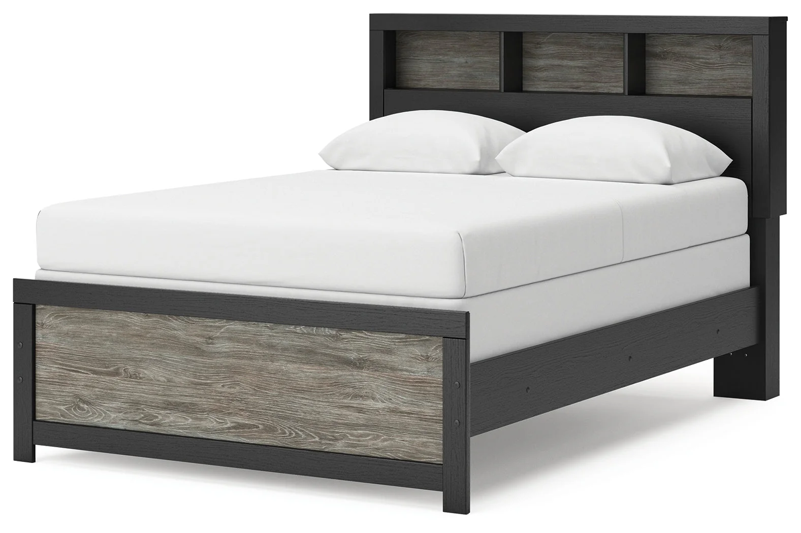 Broachmyn Black/Gray Full Bookcase Bed - Image 2