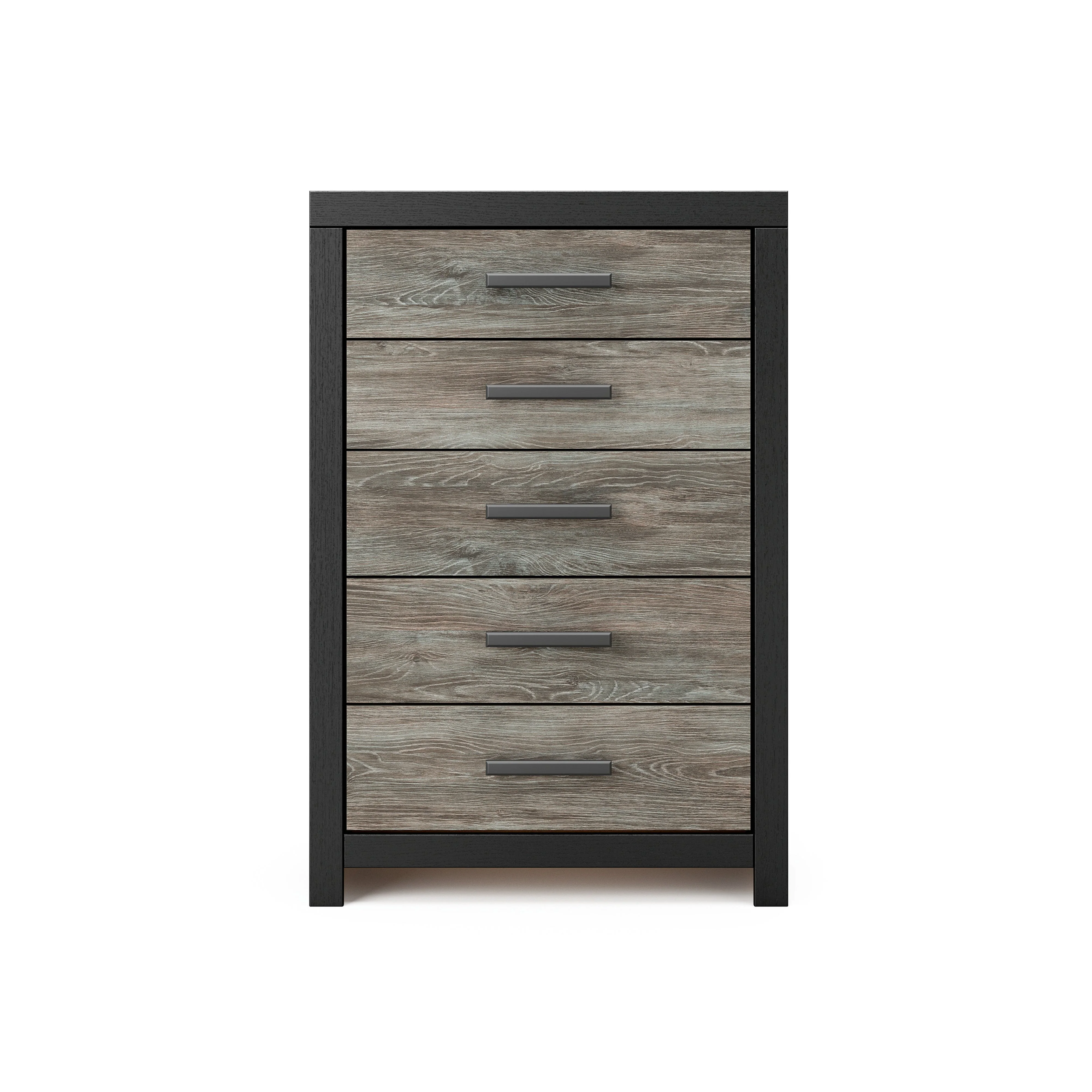 Broachmyn Black/Gray LED Bookcase Panel Bedroom Set - Image 26