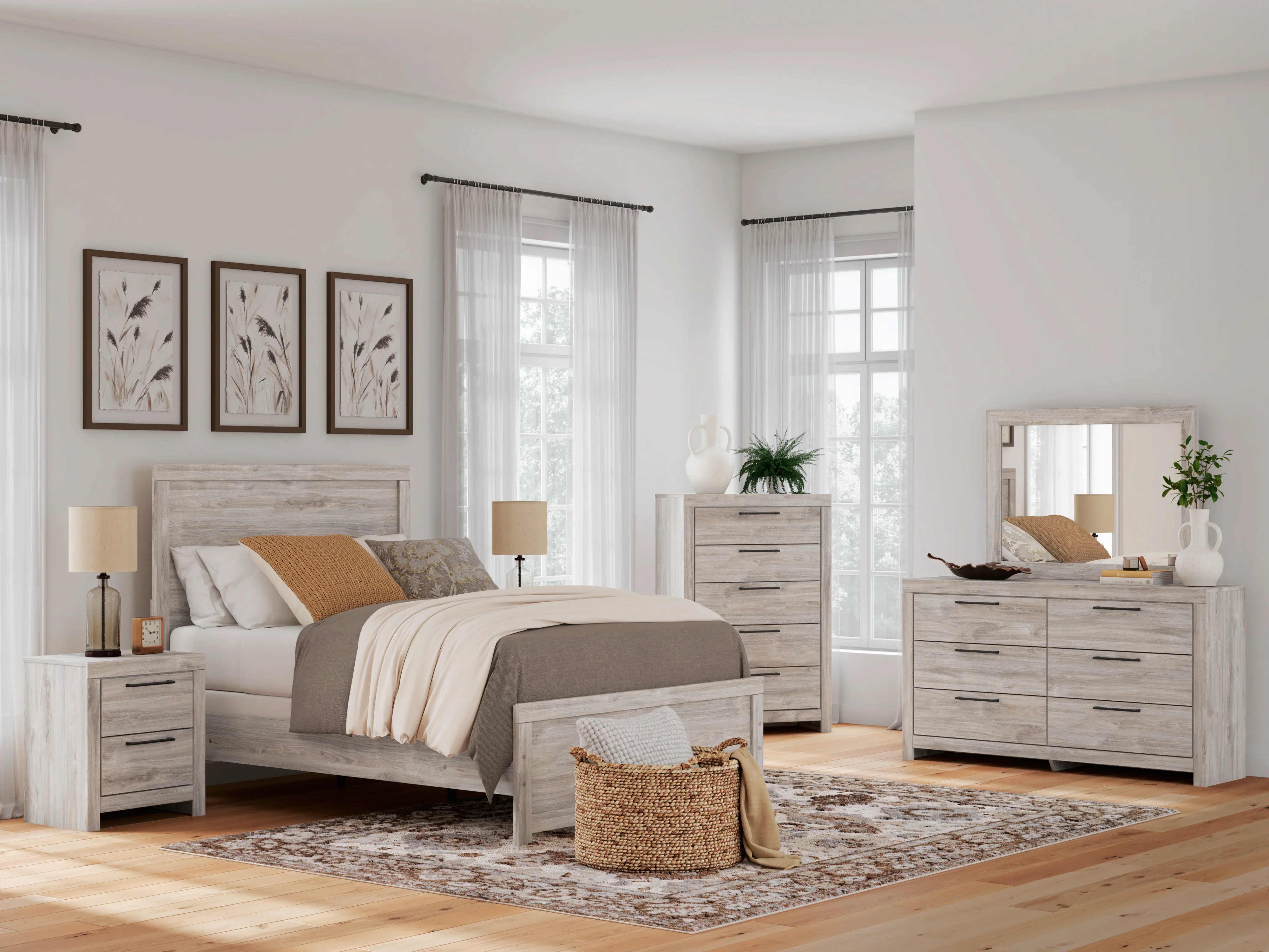 Broachmyn Gray Youth Panel Bedroom Set
