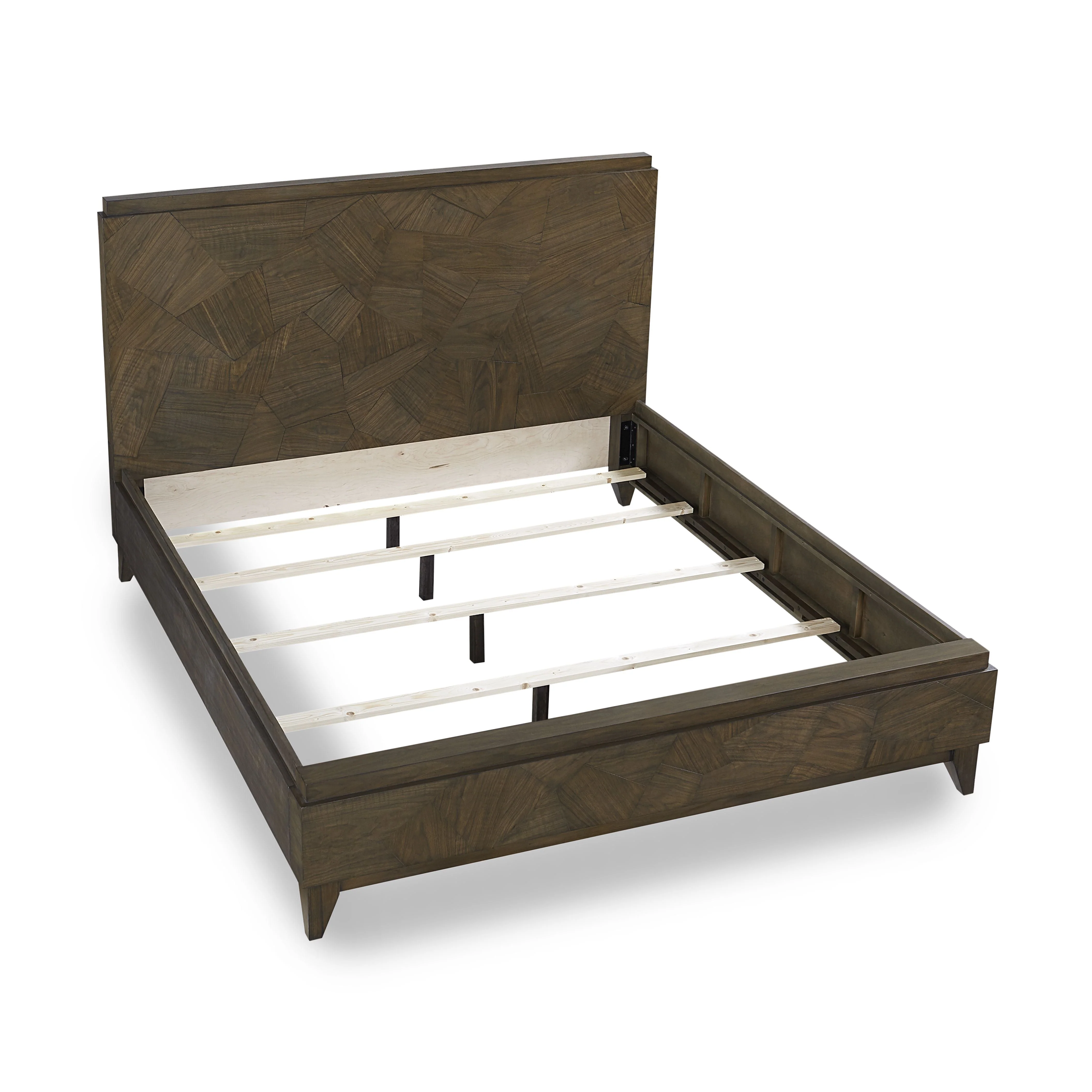 Broderick Wood Eastern King Panel Bed in Wild Oats Brown - Image 6