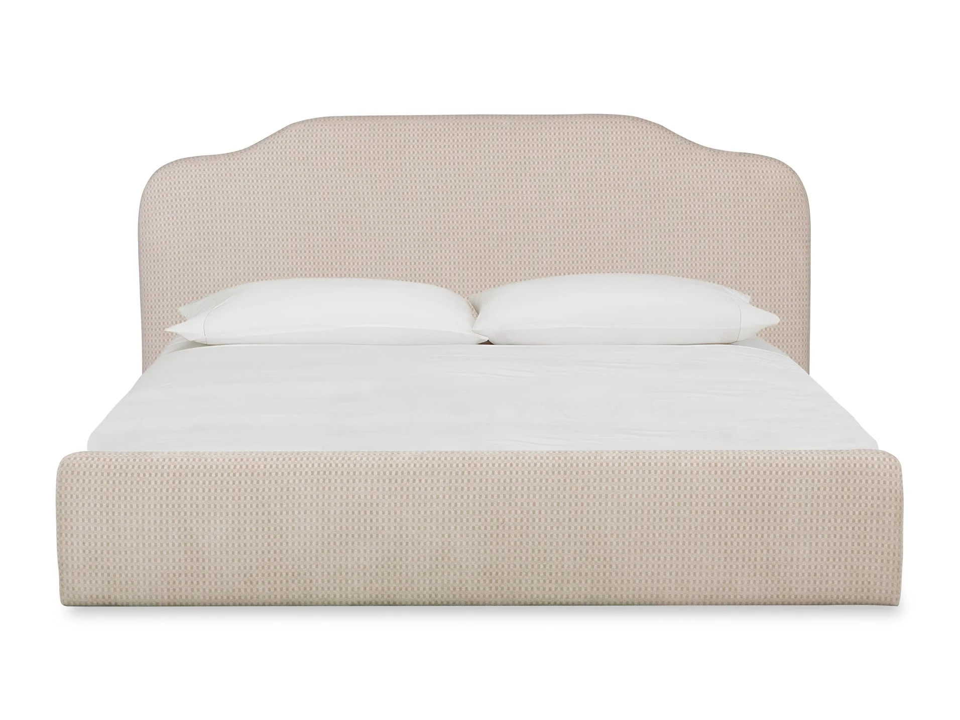 Bronson Pasadena Cottage Cream King Upholstered Bed