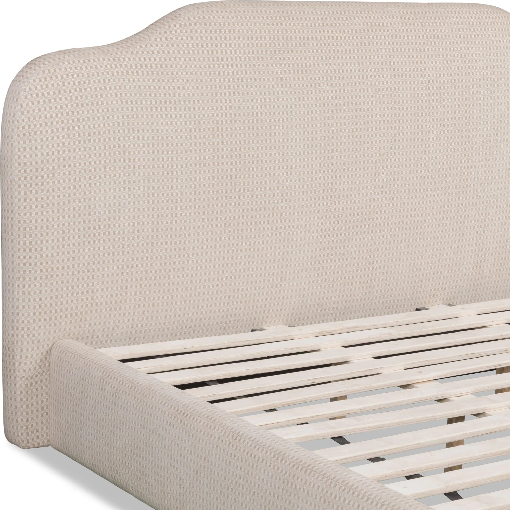 Bronson Pasadena Cottage Cream King Upholstered Bed - Image 10