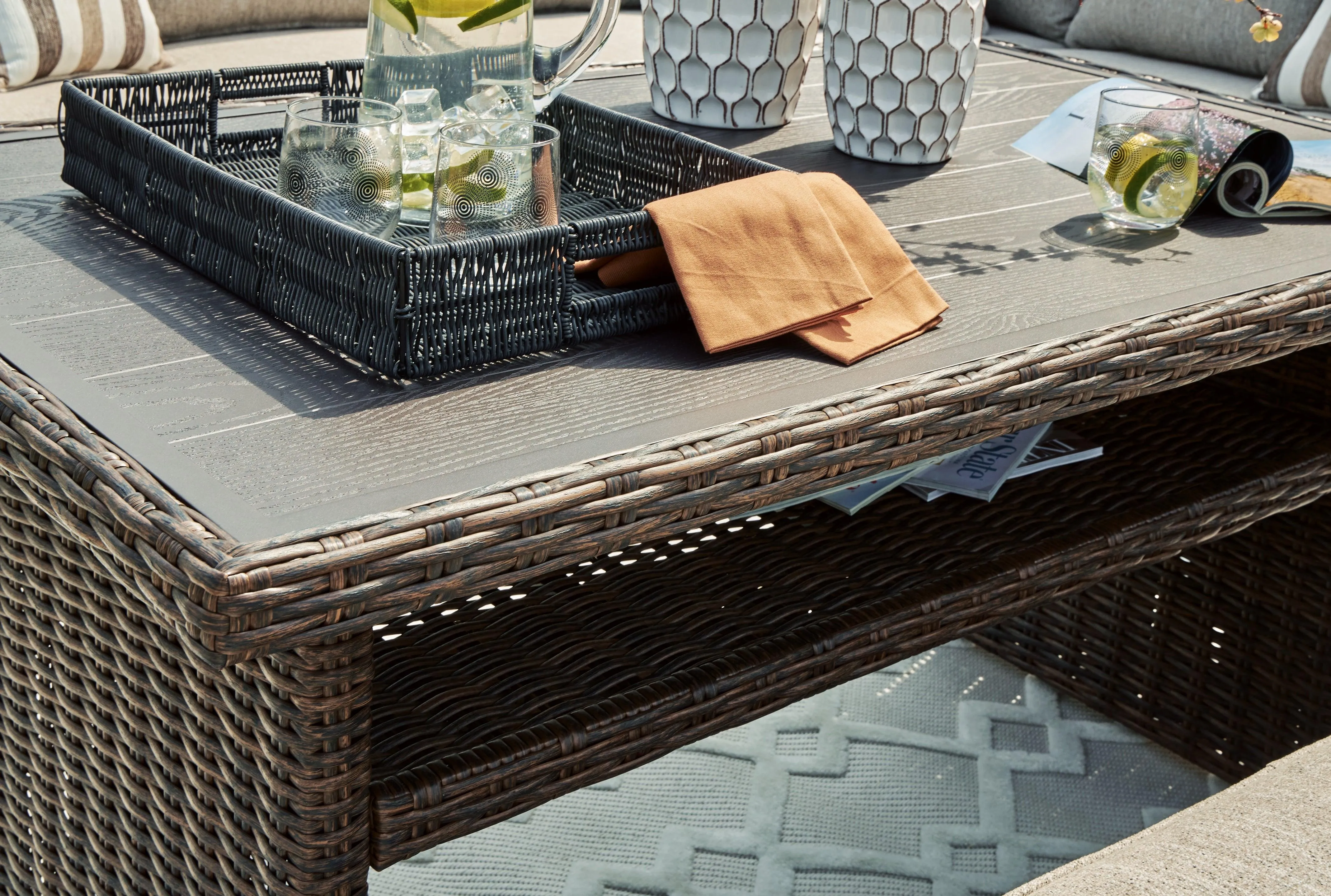 Brook Ranch Brown Outdoor Multi-use Table - Image 2