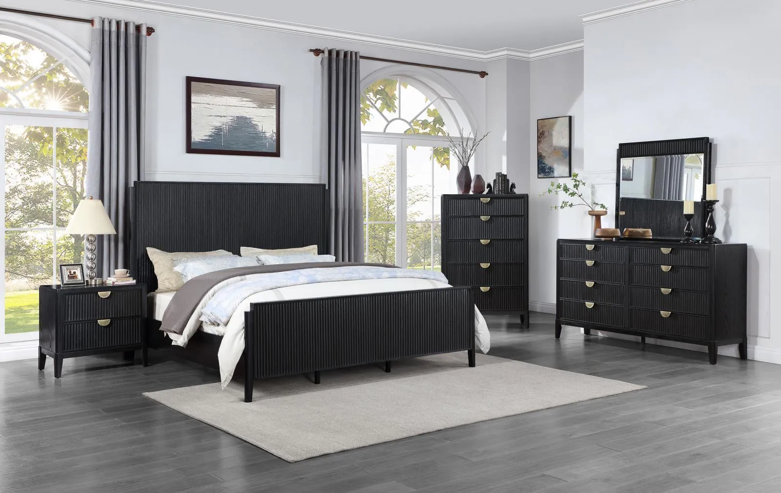 Brookmead Black Queen Bed - Image 5