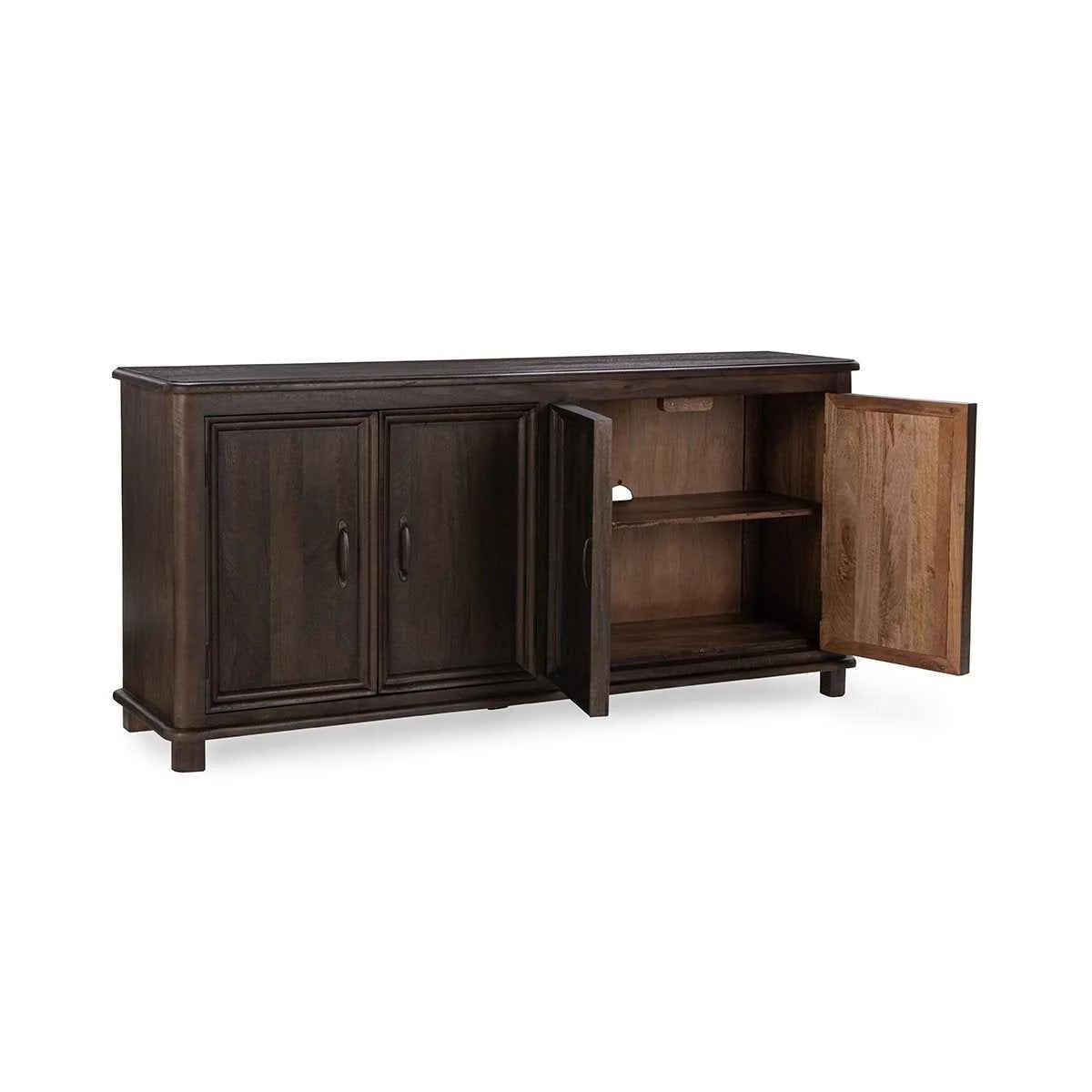 Brookside 4 Door Cabinet - Cocoa Brown - Image 5