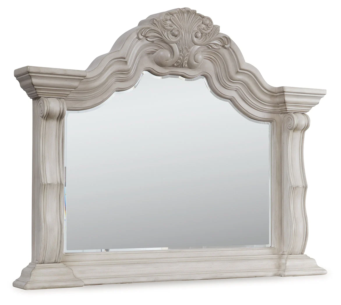 Bruchandi Antique White Bedroom Mirror - Image 2