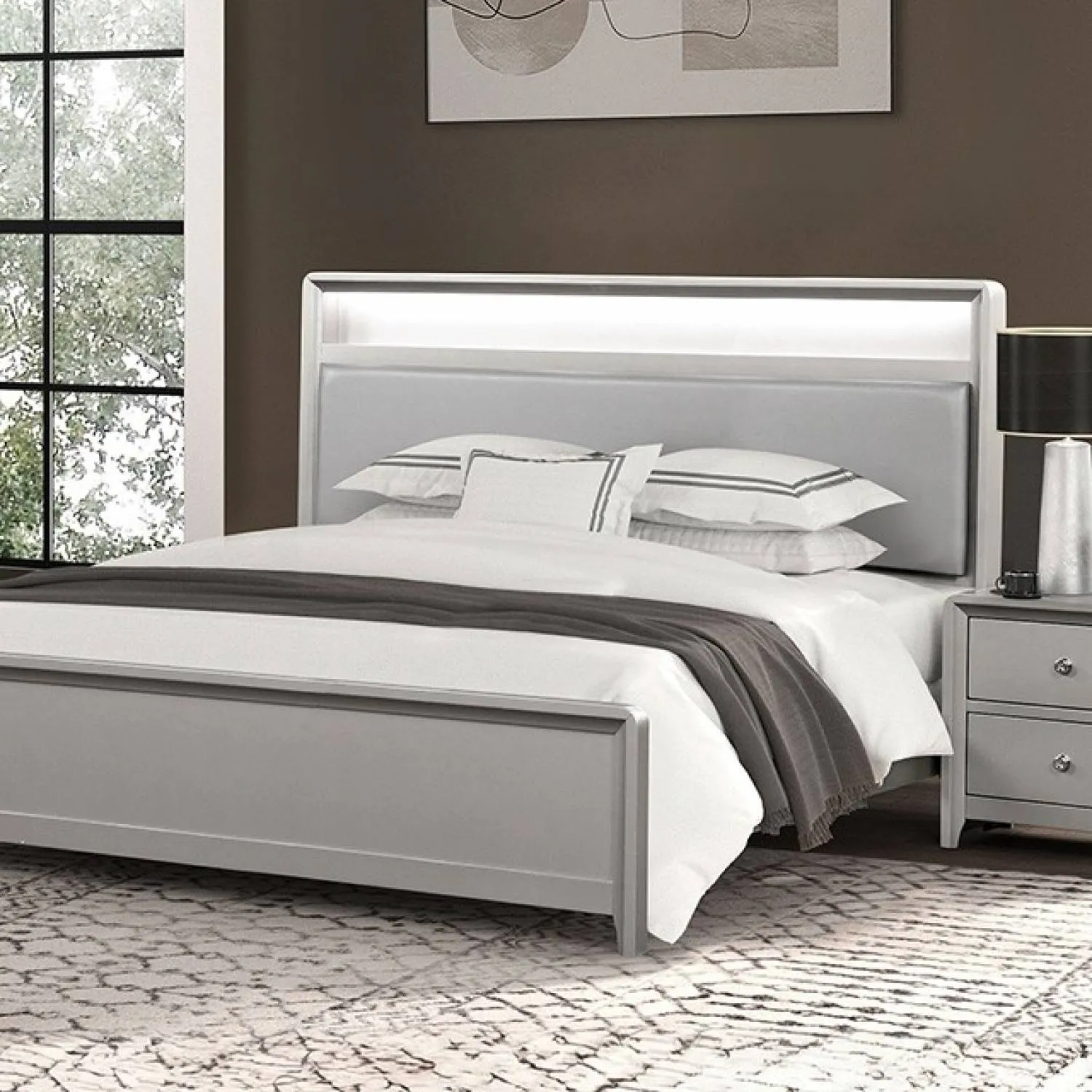 Bryne Champagne 4-Piece Queen Bedroom Set - Image 2