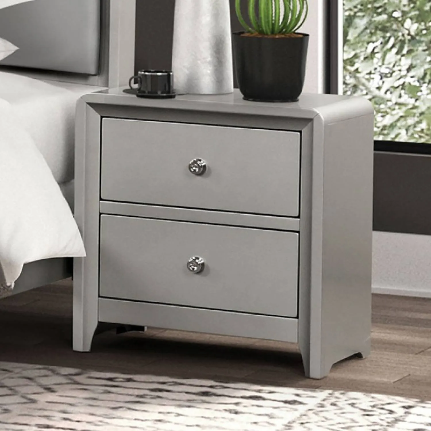 Bryne Champagne 4-Piece Queen Bedroom Set - Image 3
