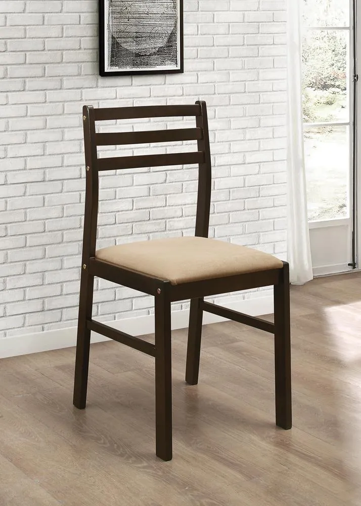 Bucknell Cappuccino/Tan 3-Piece Dining Set with Drop Leaf - Image 2