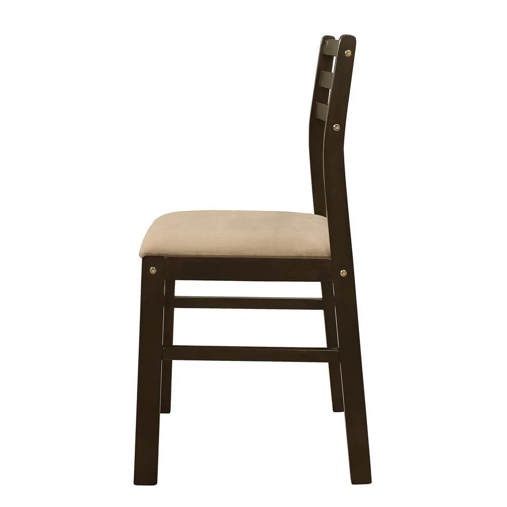 Bucknell Cappuccino/Tan 3-Piece Dining Set with Drop Leaf - Image 5