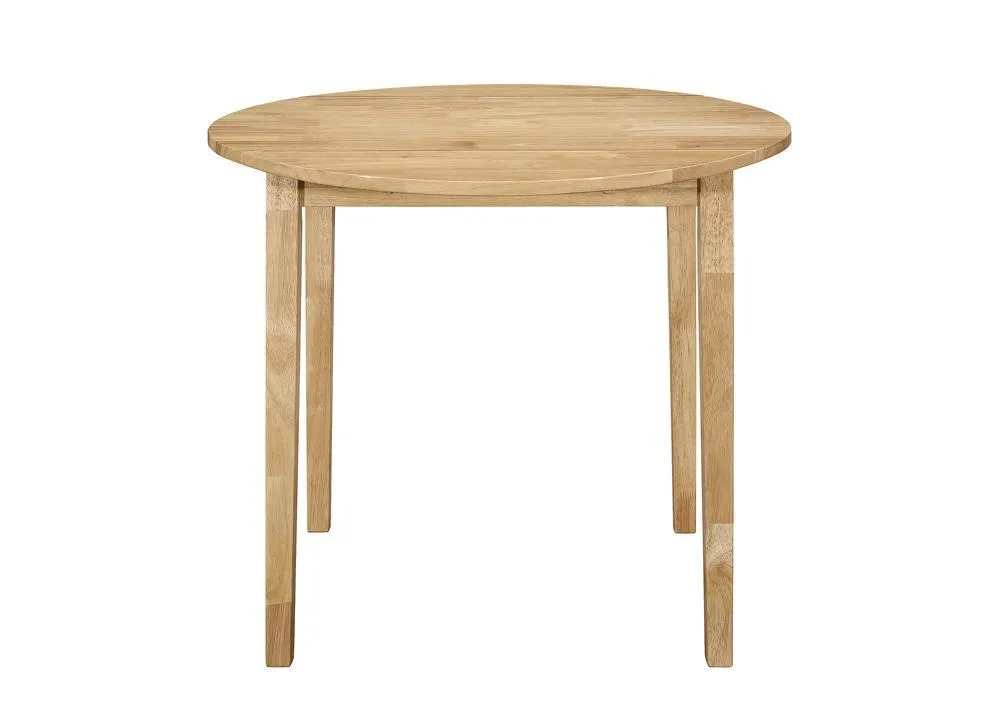 Bucknell Natural/Tan 3-Piece Dining Set with Drop Leaf - Image 4