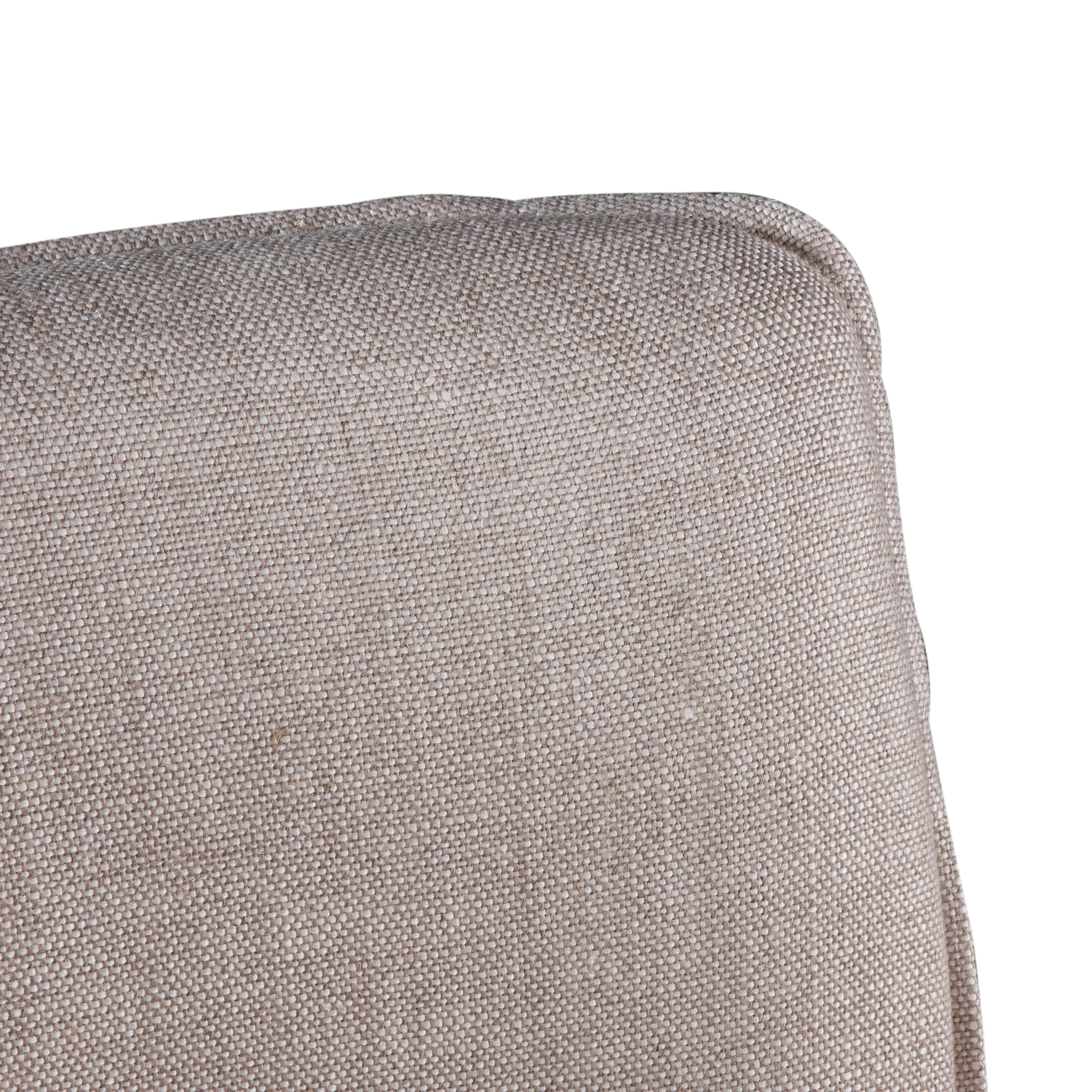 Buddy 20" Counter Chair in Beige Linen with Dark Legs - Image 5