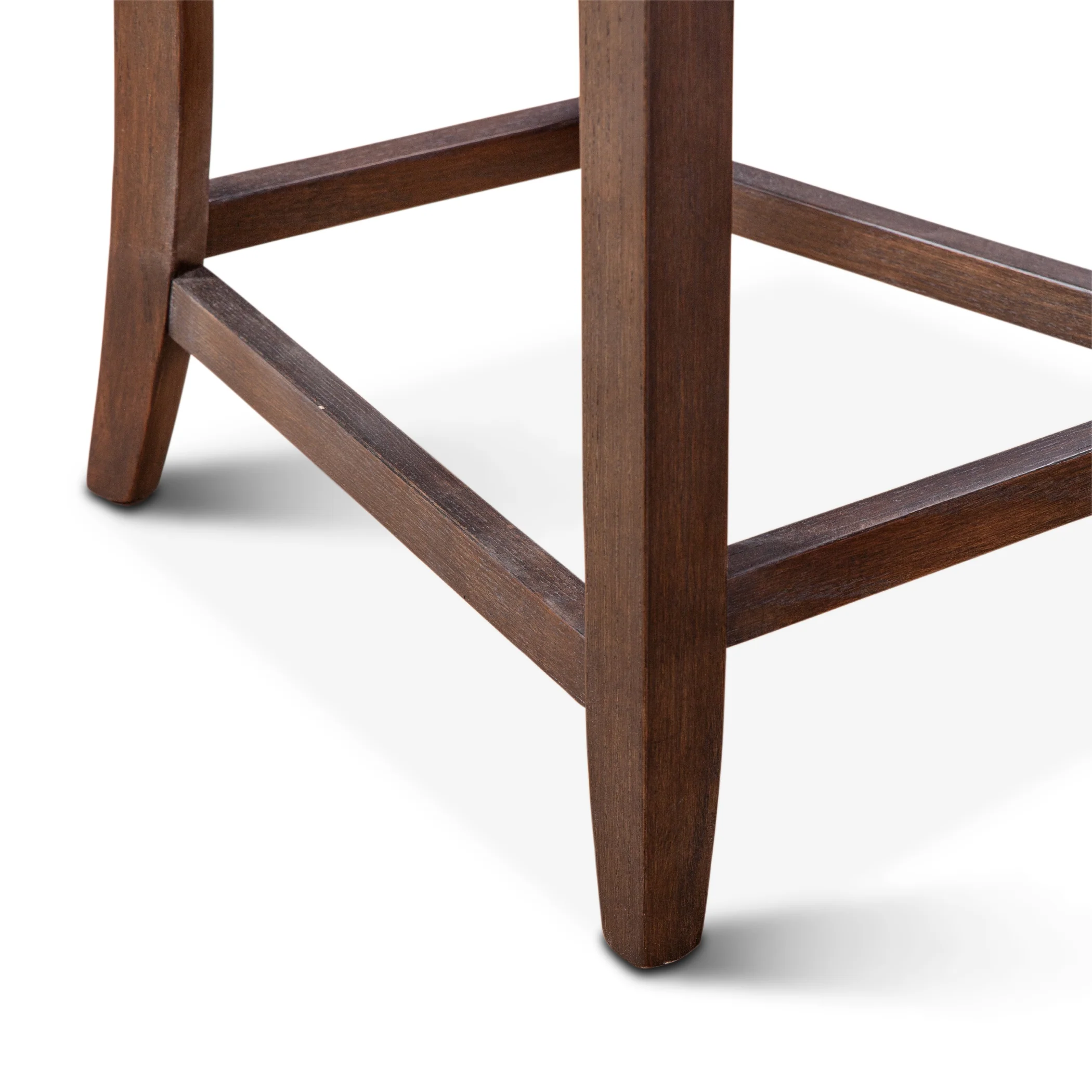 Buddy 20" Counter Chair in Dark Brown Leather with Matte Brown Legs - Image 4