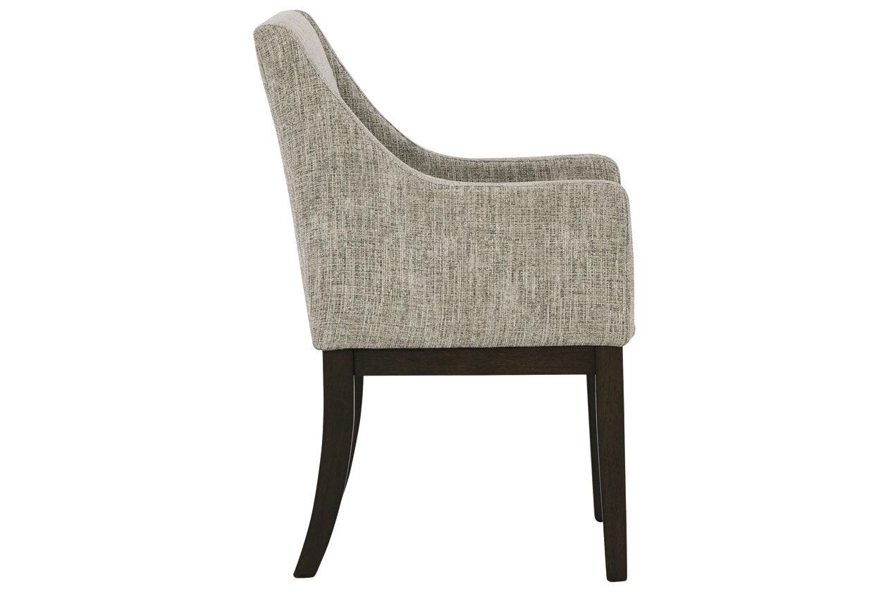 Burkhaus Dark Brown Dining Arm Chair, Set of 2 - Image 4