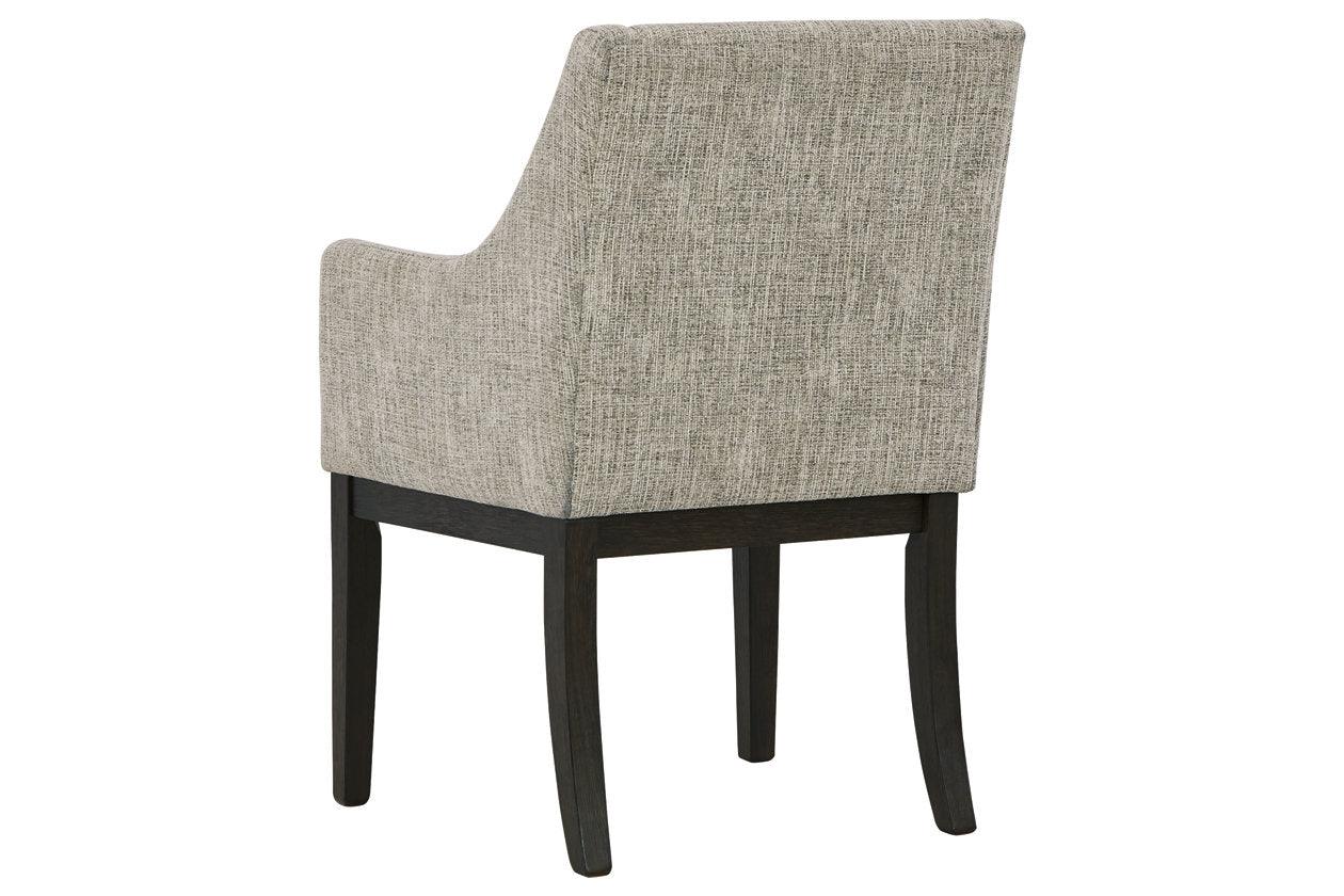 Burkhaus Dark Brown Dining Arm Chair, Set of 2 - Image 5