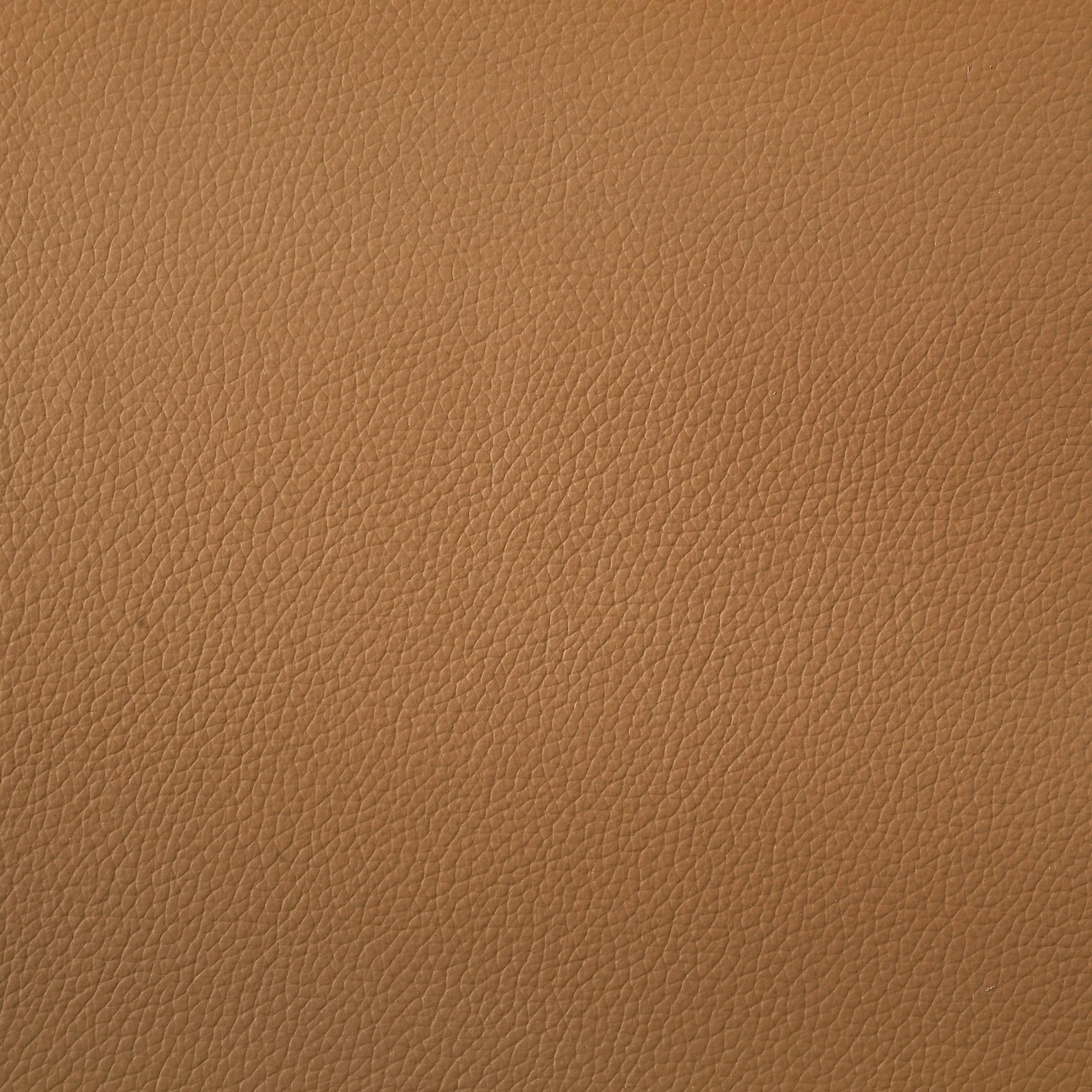 Buxton Orange Top Grain Leather Upholstered Sofa - Image 10