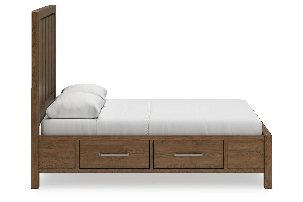 Cabalynn Light Brown Queen Storage Platform Bed - Image 8