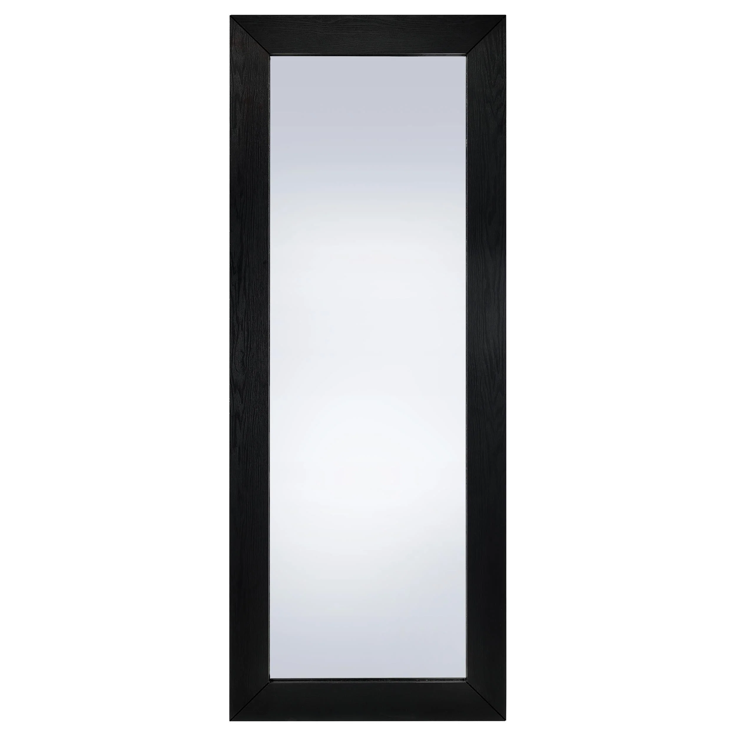 Cadence Black Oak Tempered Glass Full Length Standing Mirror - Image 3