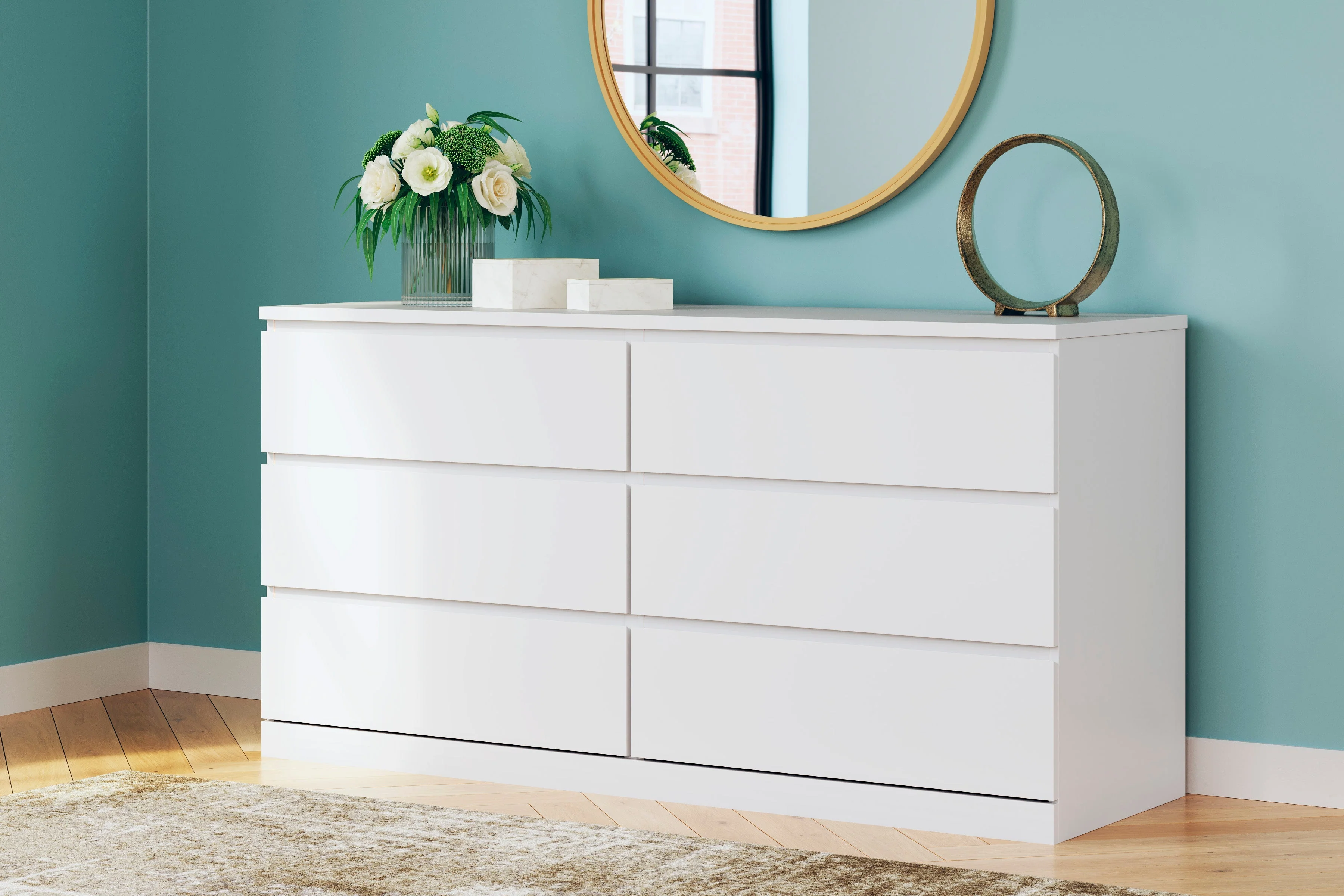 Cadmori Black/White Upholstered Platform Bedroom Set - Image 13