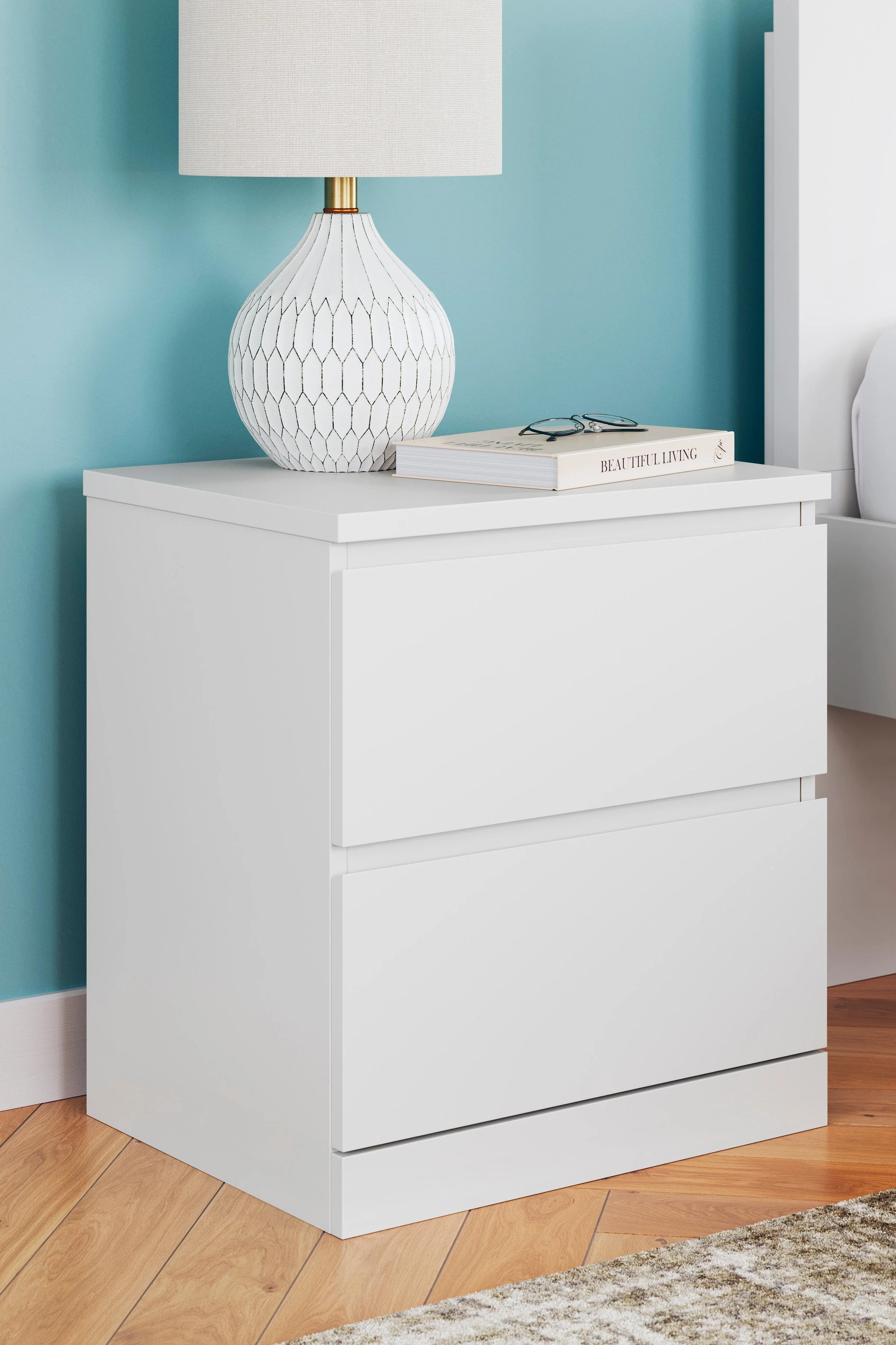 Cadmori Black/White Upholstered Platform Bedroom Set - Image 17