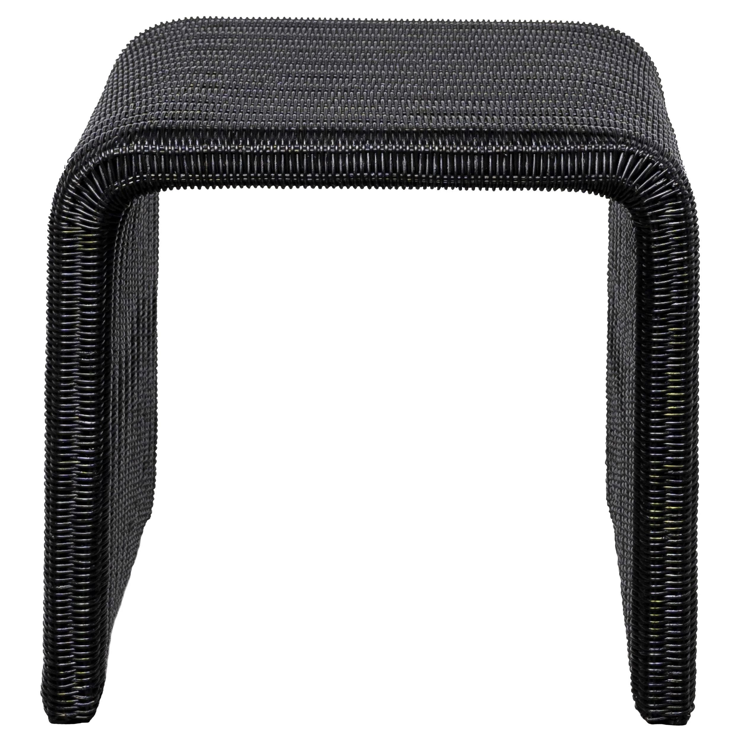 Cahya Black 2-Piece Rattan Coffee and End Table Set - Image 4