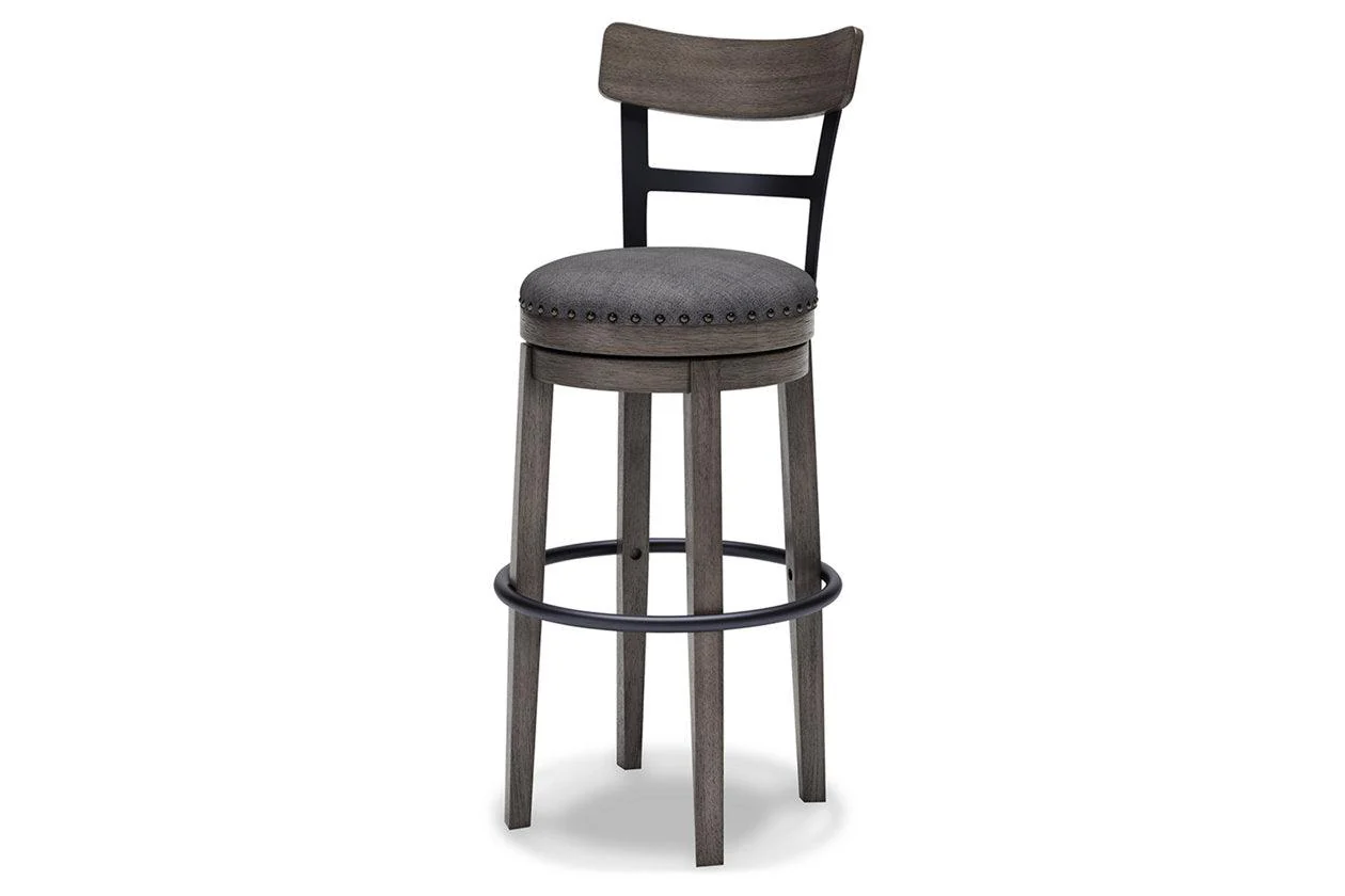 Caitbrook Gray Bar Height Barstool - Image 5