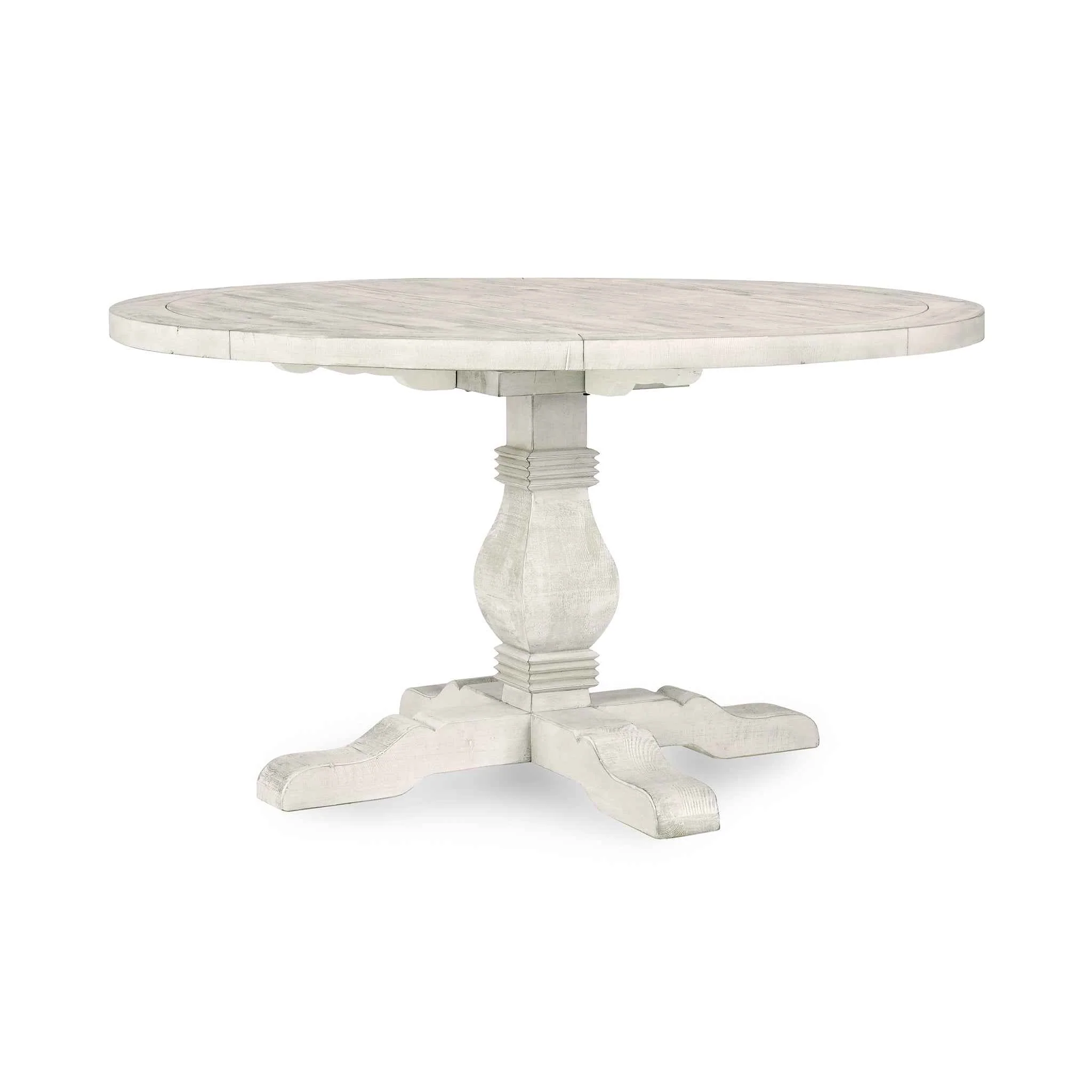 Caleb Dining Table - Distressed Ivory
