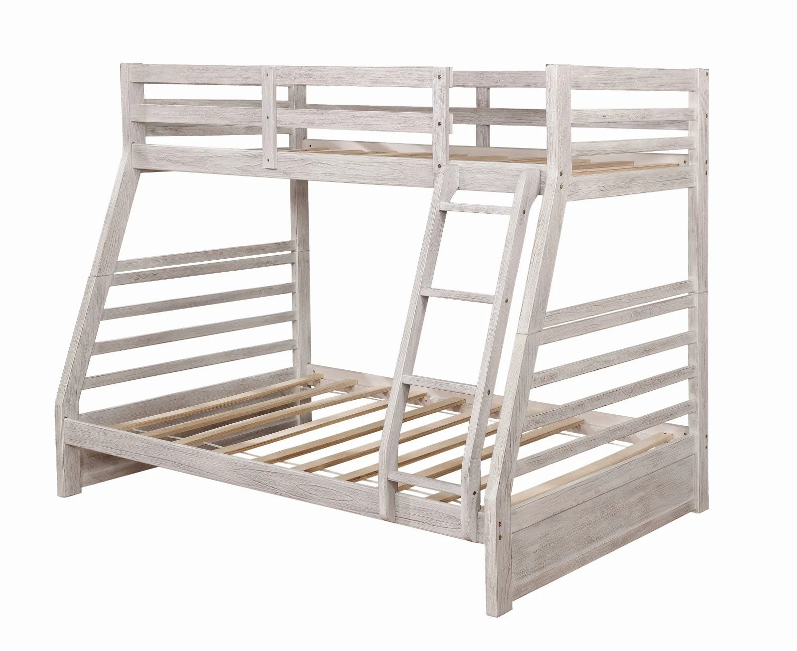 California Wire-Brushed White Bunk Bed - Image 3