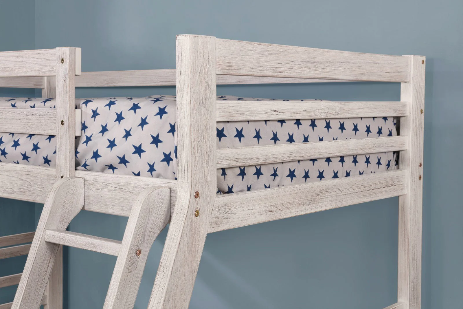 California Wire-Brushed White Bunk Bed - Image 4