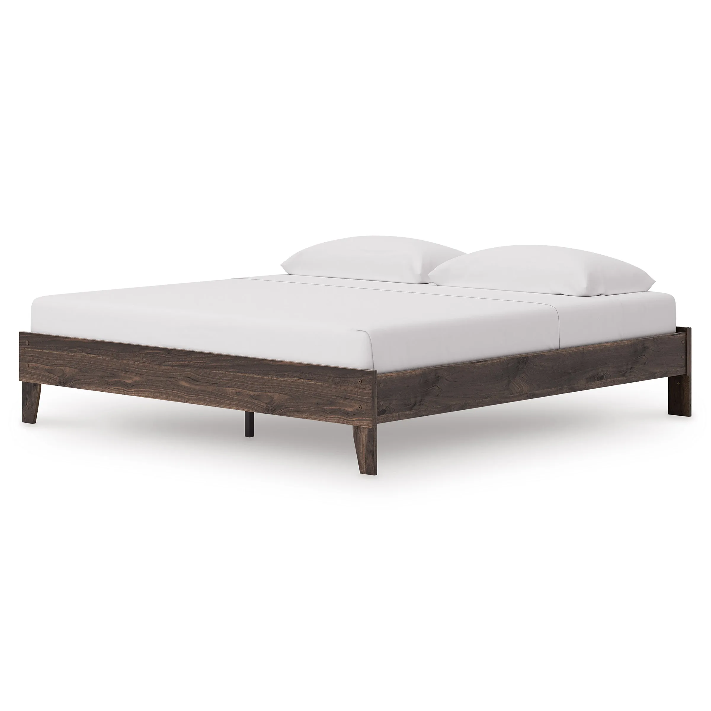 Calverson Brown King Platform Base Bed - Image 3