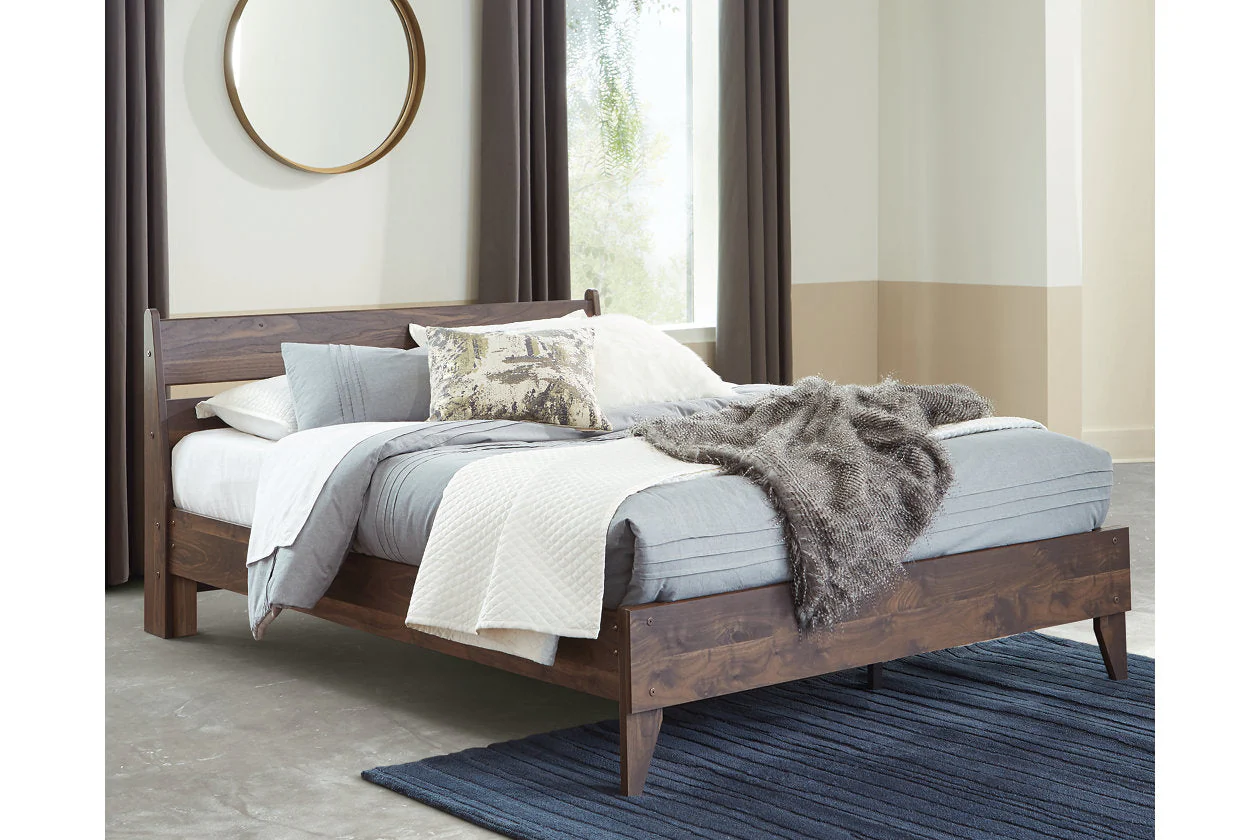 Calverson Mocha Platform Bedroom Set - Image 6
