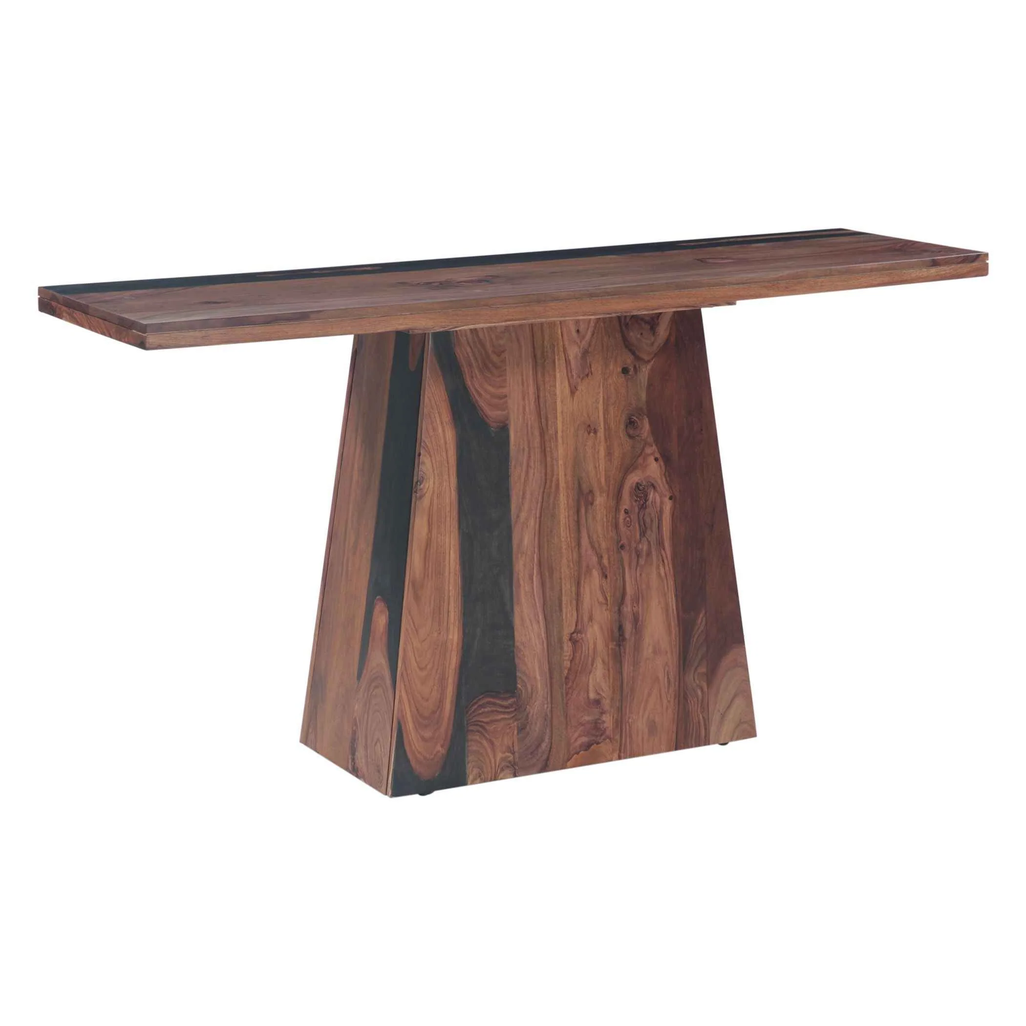 Calypso 57" Console Table in Burnt Sheesham - Image 2