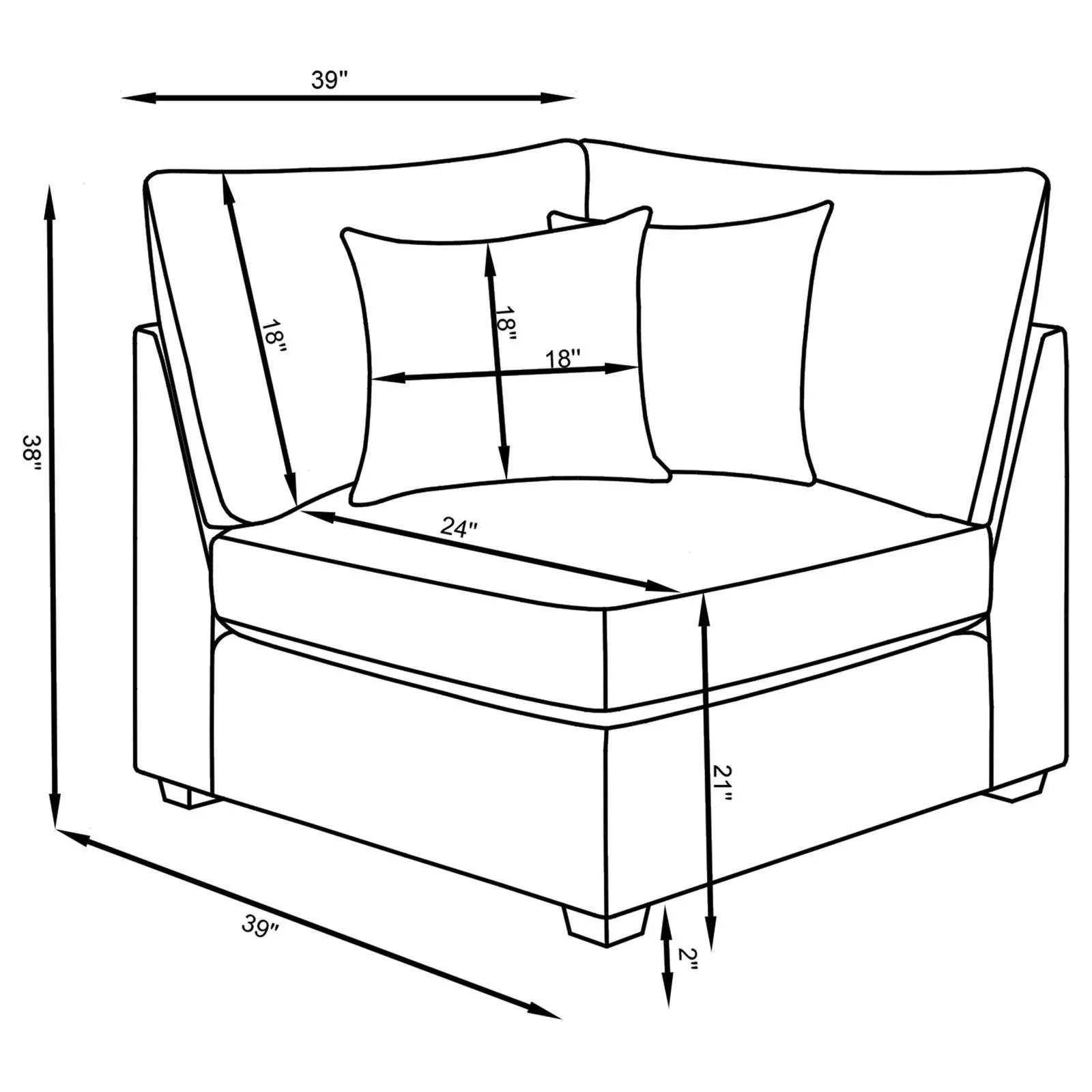Cambria Grey 6-piece Upholstered Modular Sectional - Image 14