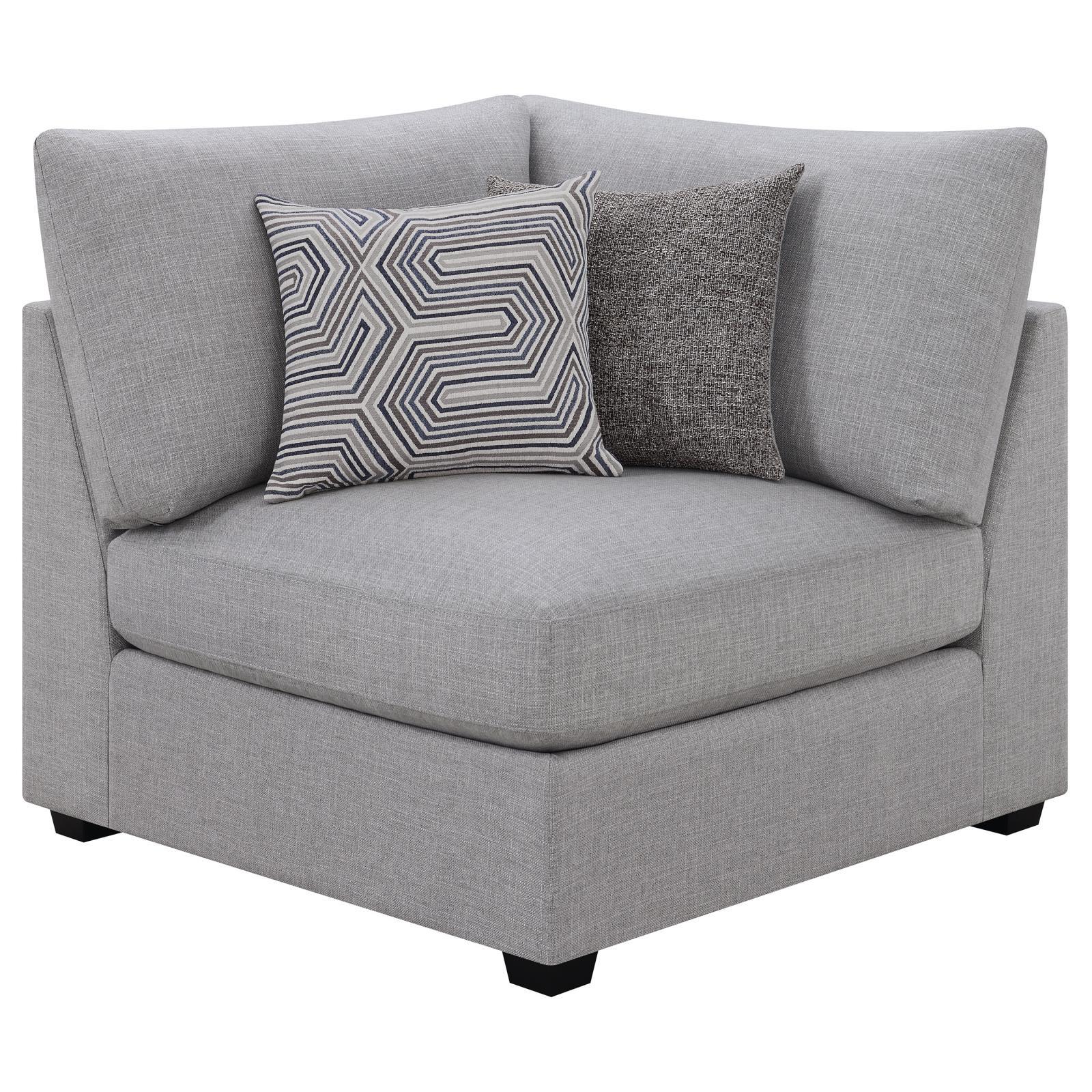 Cambria Grey 6-piece Upholstered Modular Sectional - Image 14