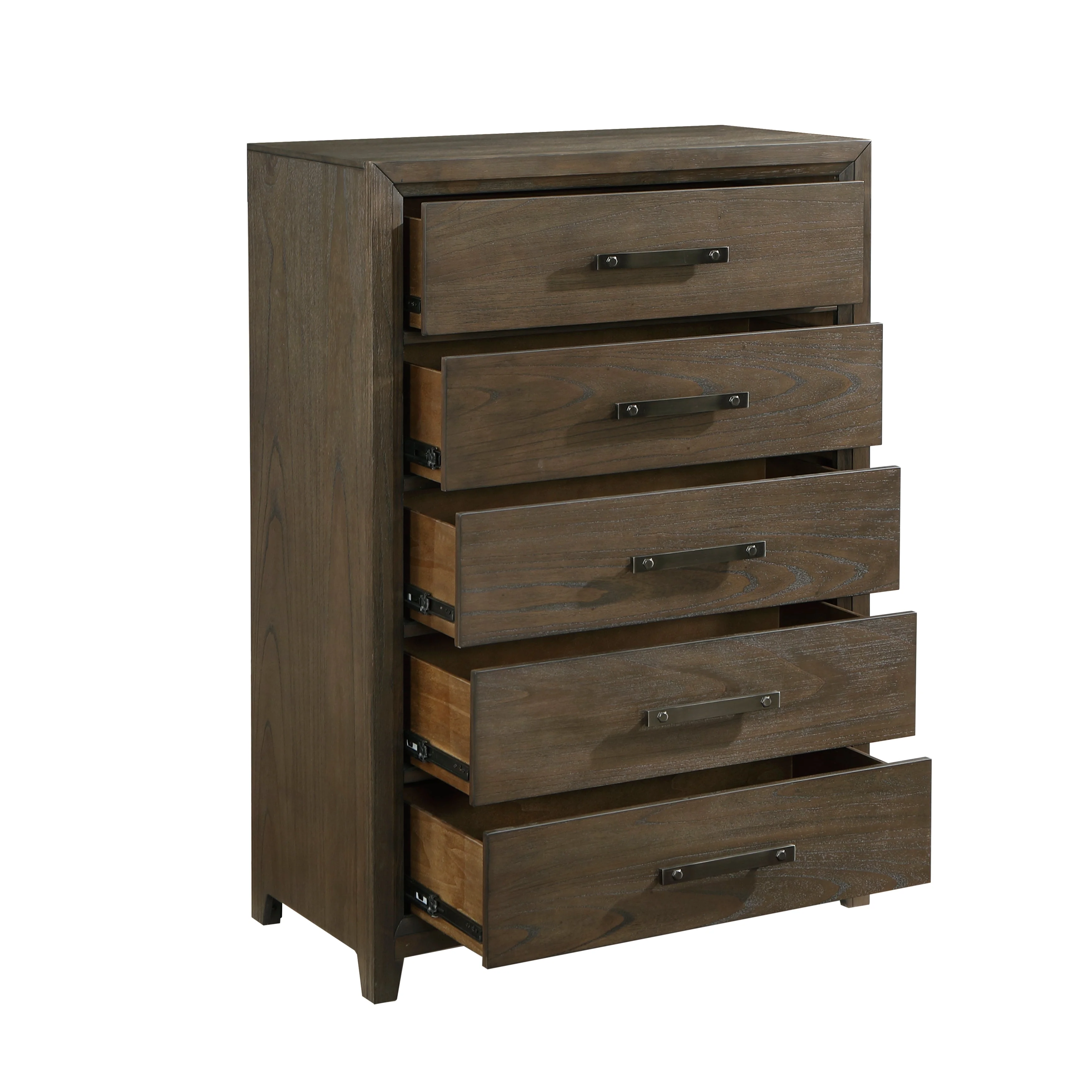 Cambridge Dark Walnut Storage Platform Bedroom Set - Image 15