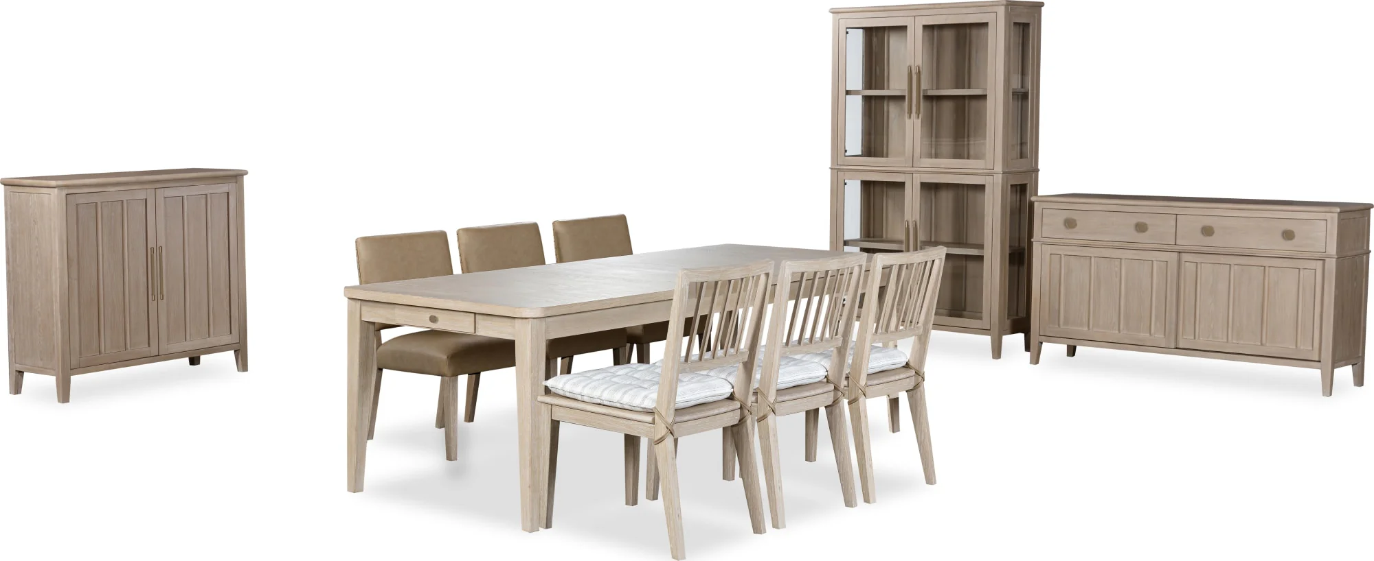 Camden Chai/Oat Wood Dining Chair with Detachable Cushion (Set of 2) - Image 6