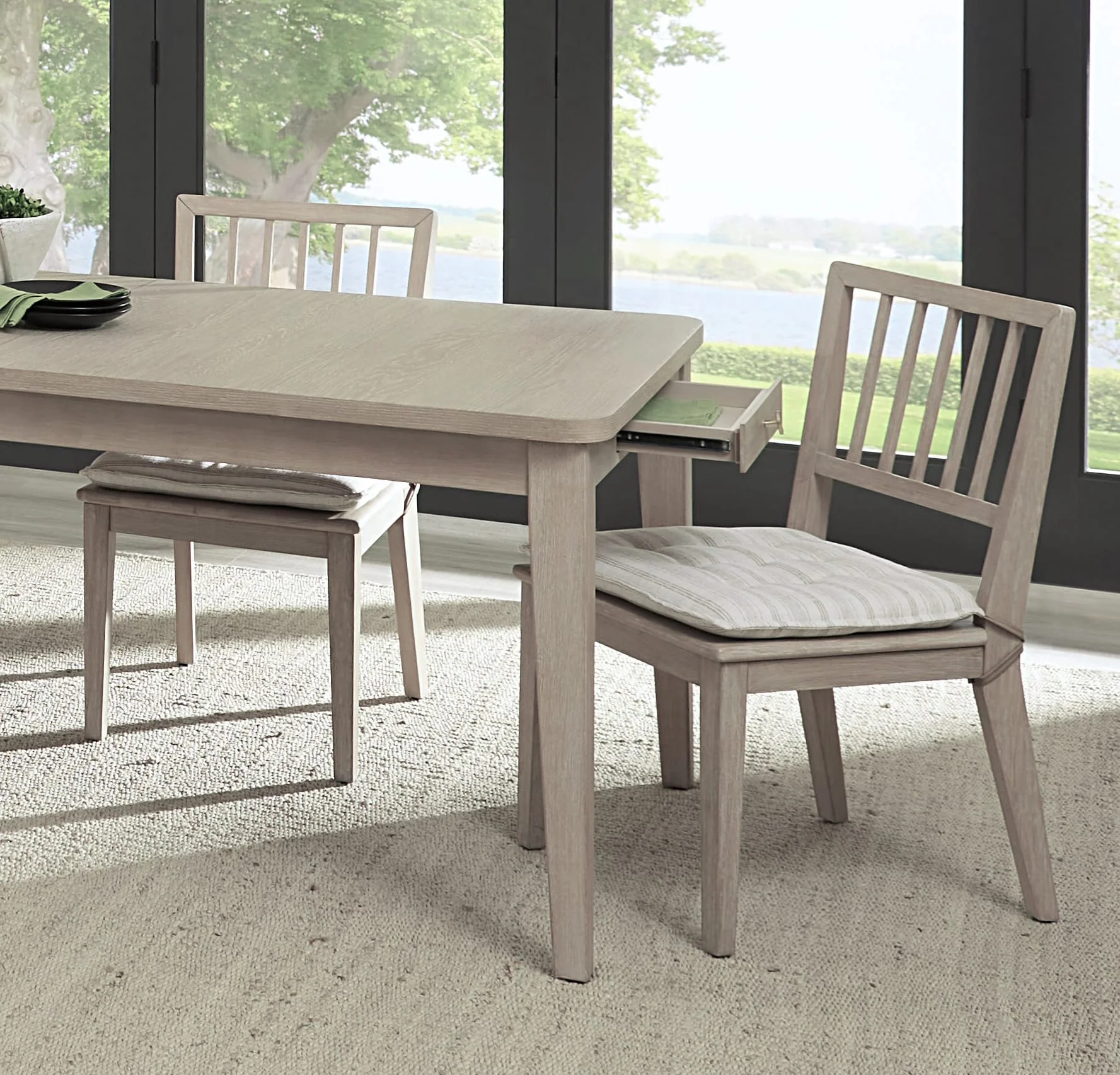 Camden Chai/Oat Wood Dining Chair with Detachable Cushion (Set of 2) - Image 7