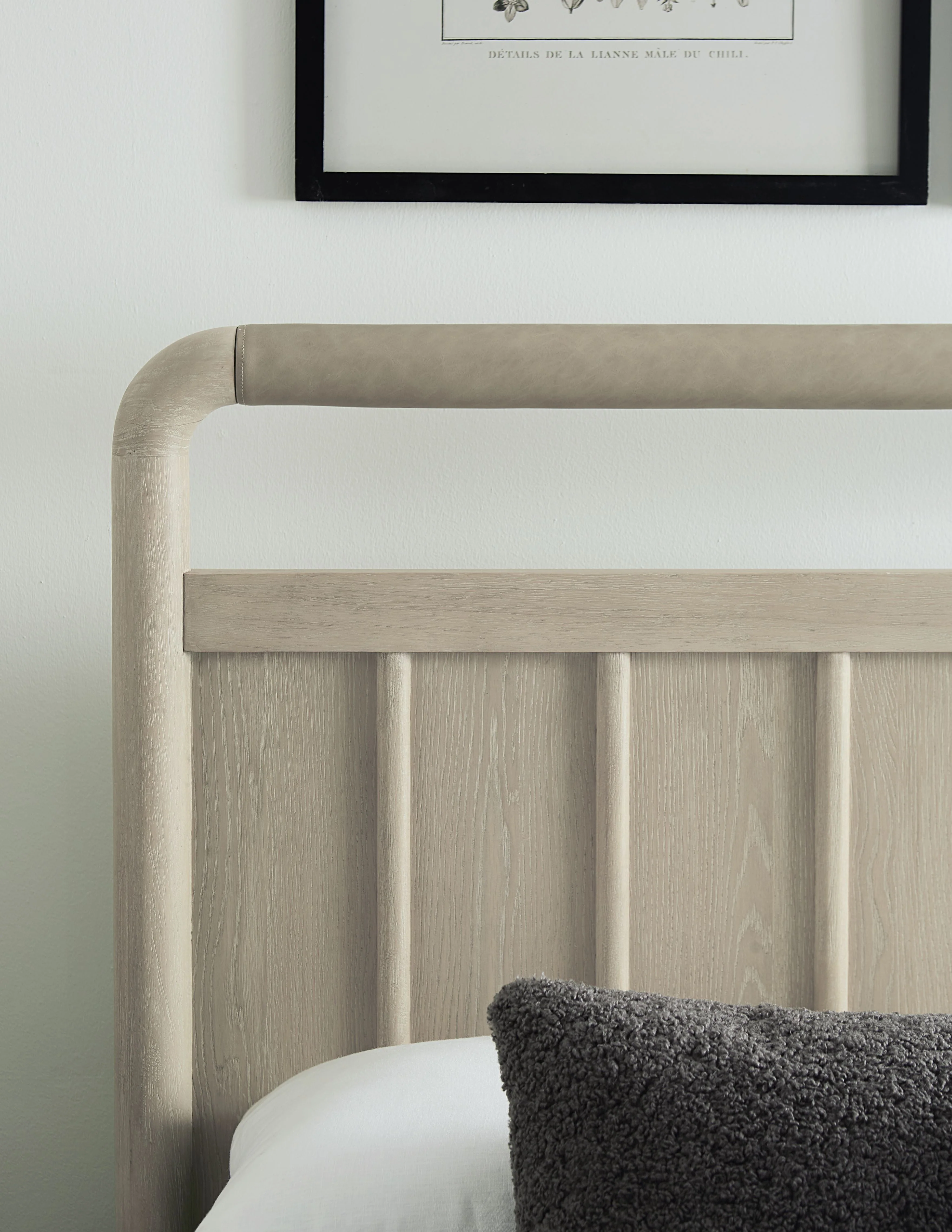 Camden Shiplap Oak Wood Eastern King Platform Bed in Chai - Image 2