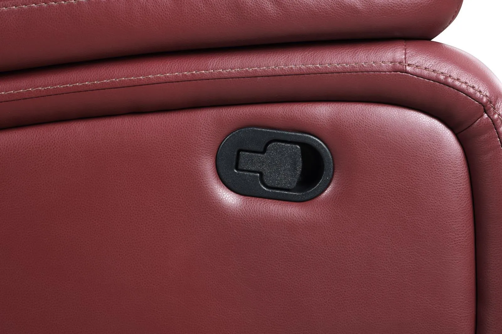 Camila Red Faux Leather 3-piece Upholstered Reclining Sofa Set - Image 14