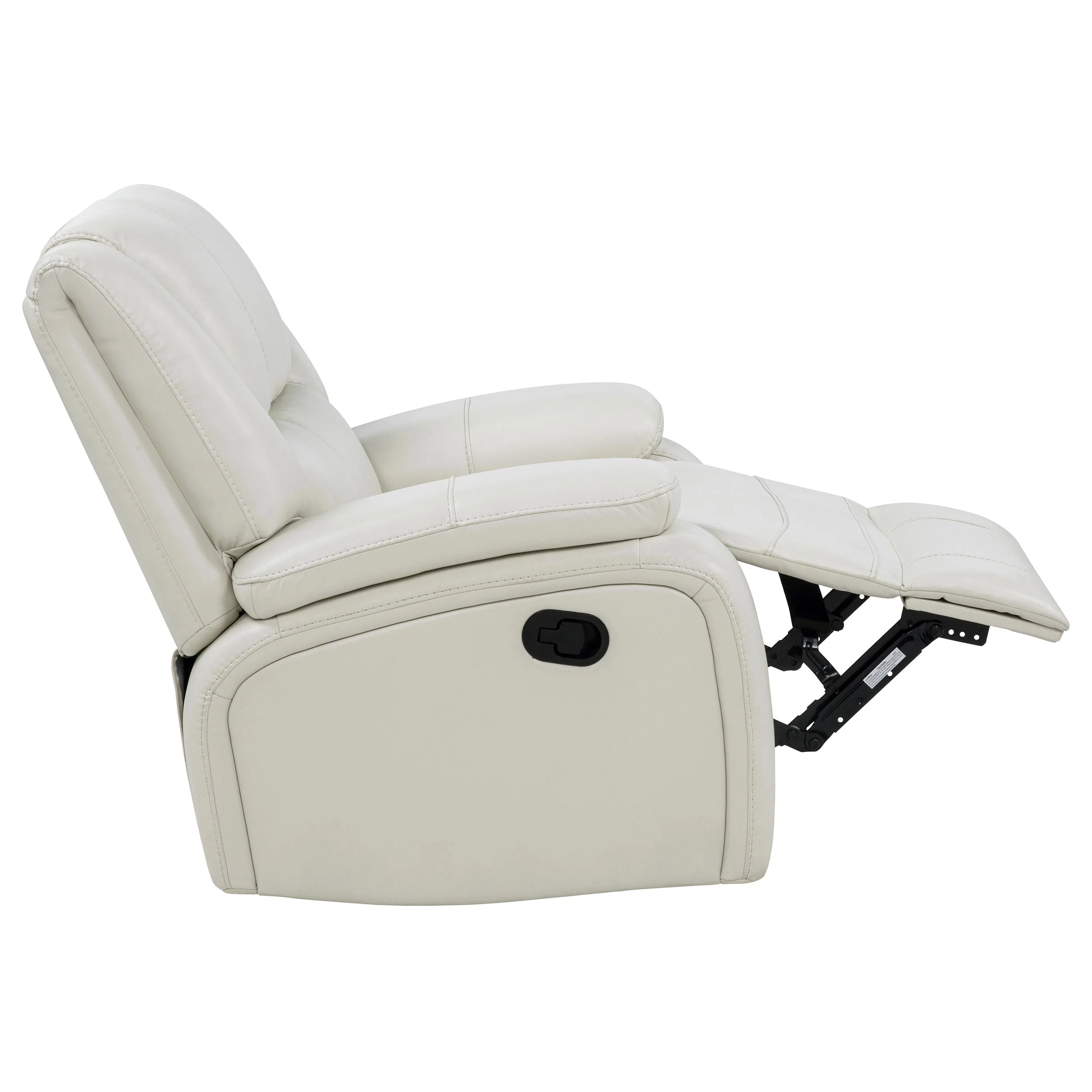 Camila White Upholstered Glider Recliner Chair - Image 7