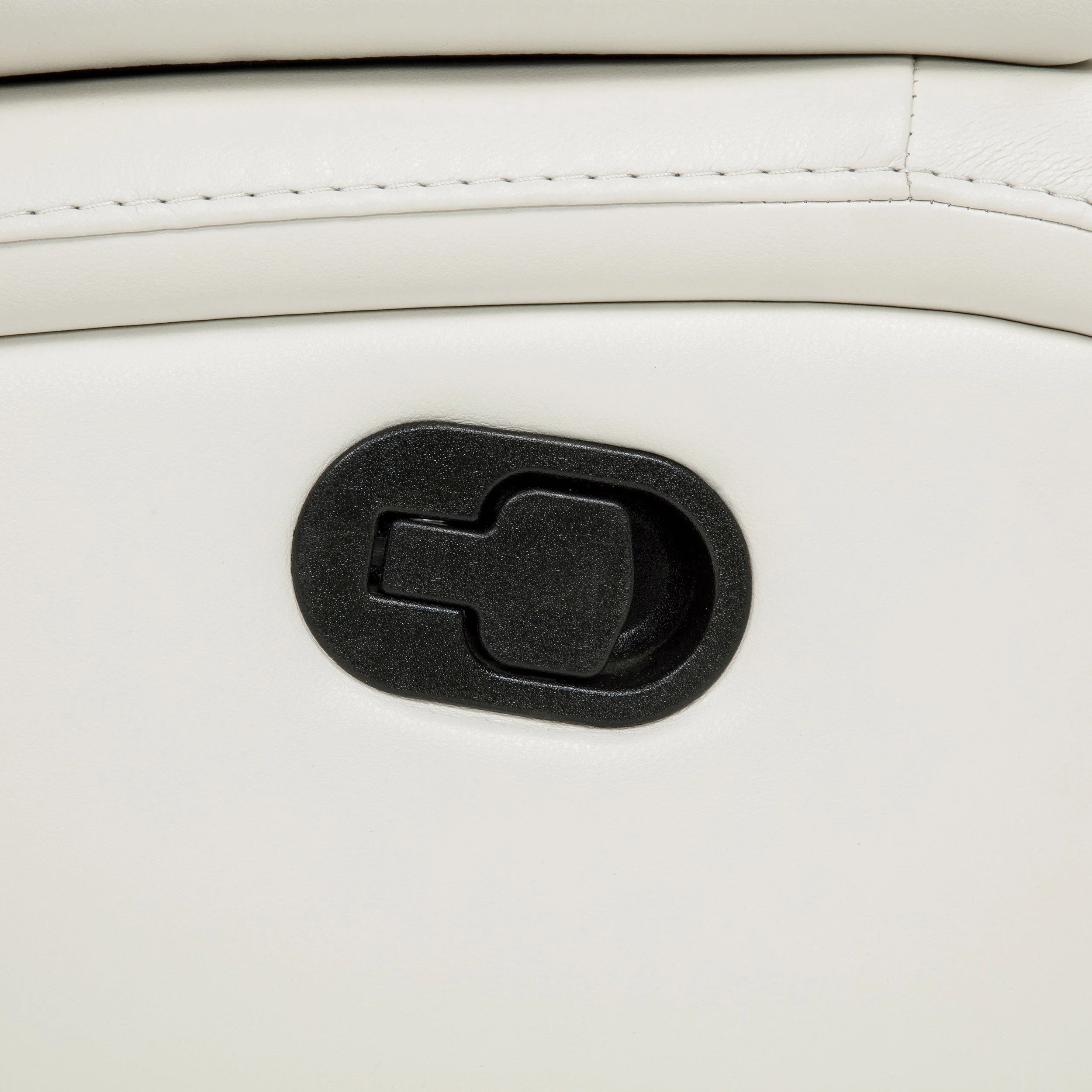 Camila White Upholstered Glider Recliner Chair - Image 8
