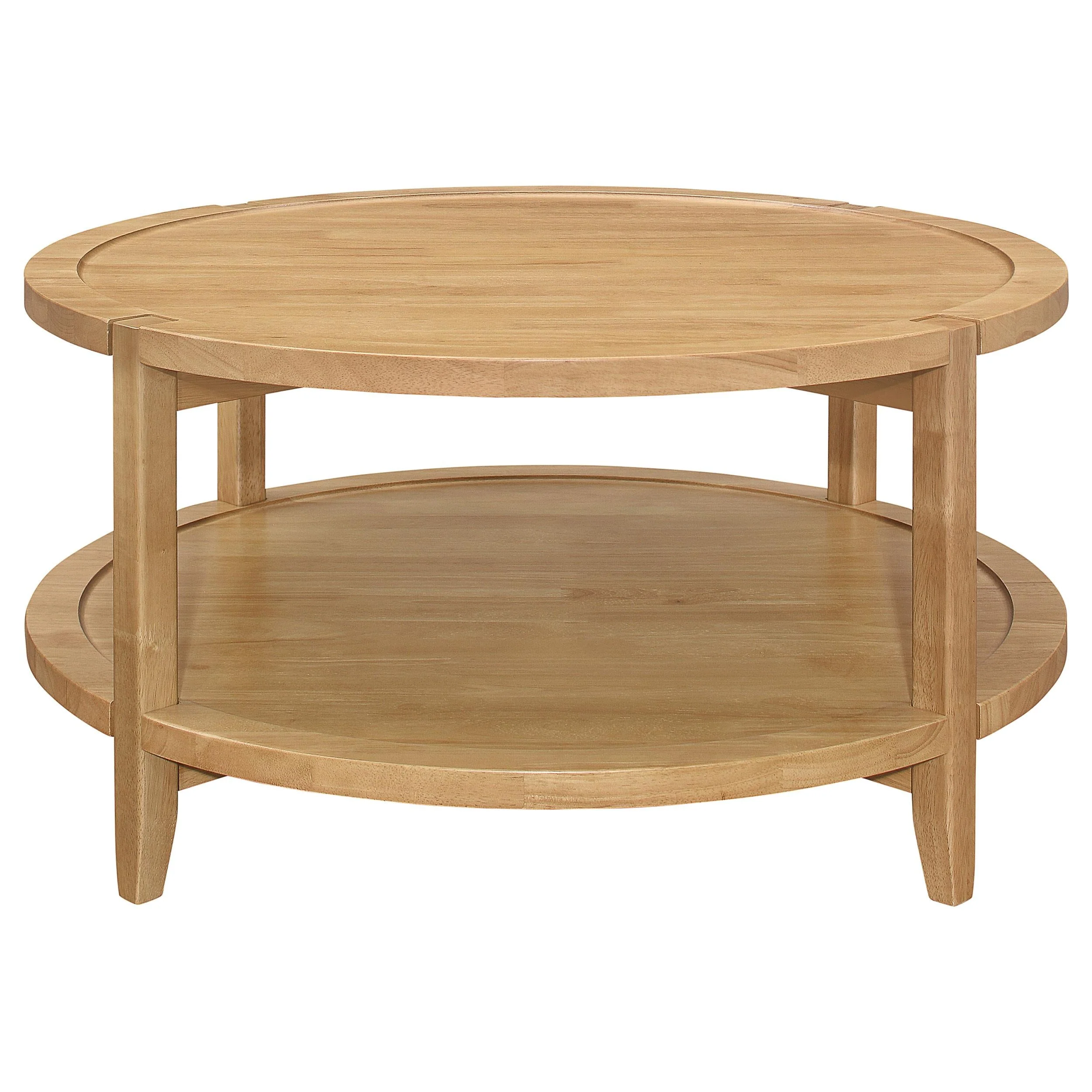 Camillo Maple 3-Piece Round Coffee and End Table Set - Image 9