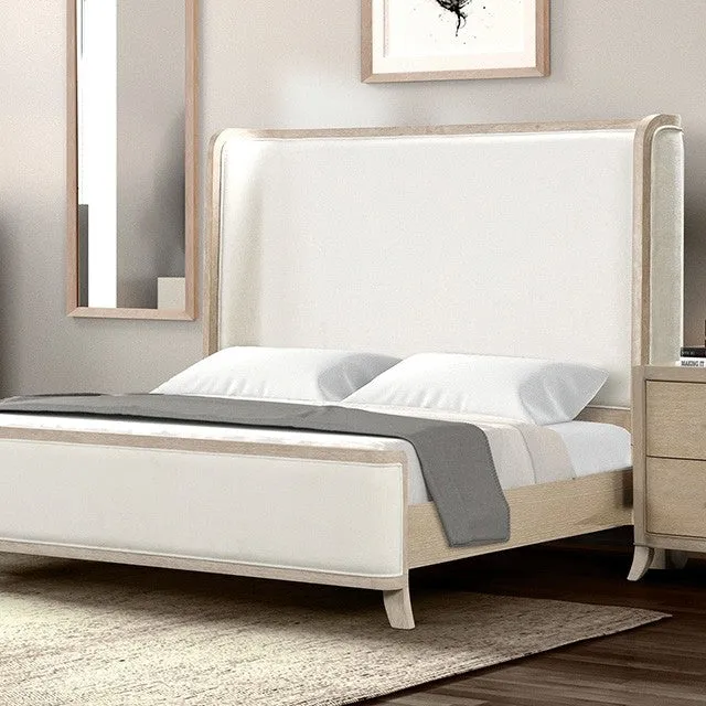 Candra Natural Oak 4-Piece Queen Bedroom Set - Image 2
