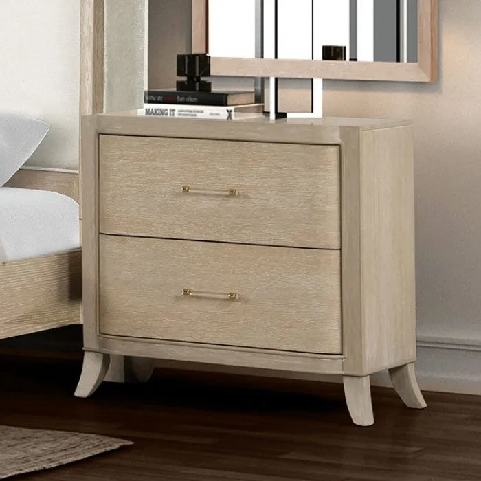 Candra Natural Oak 4-Piece Queen Bedroom Set - Image 3