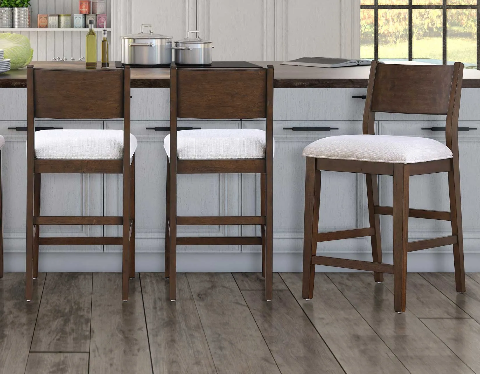 Canton Cushioned Seat 24″ Counter Stool, Set of 2 - Image 10