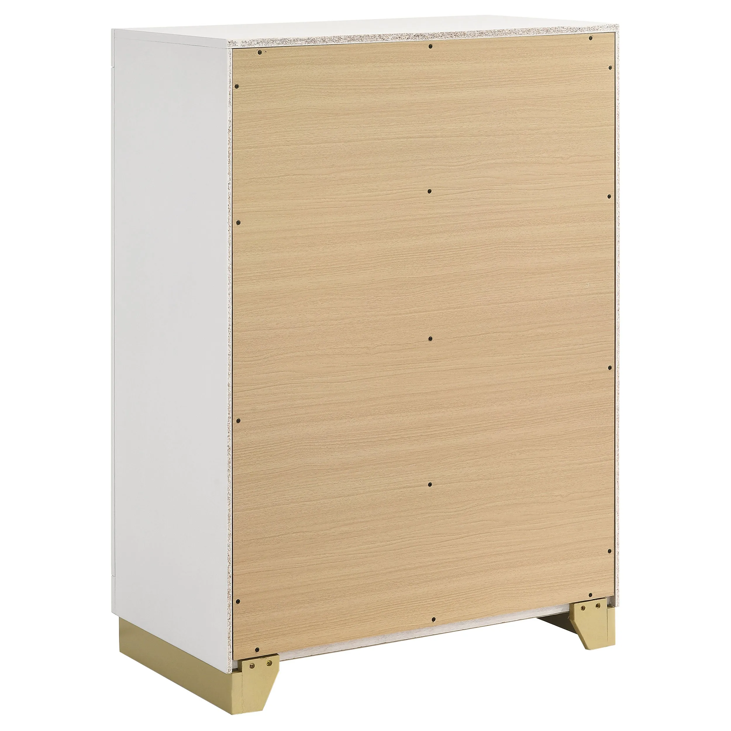 Caraway White/Grey 5-Piece Eastern King Bedroom Set with LED Headboard - Image 12