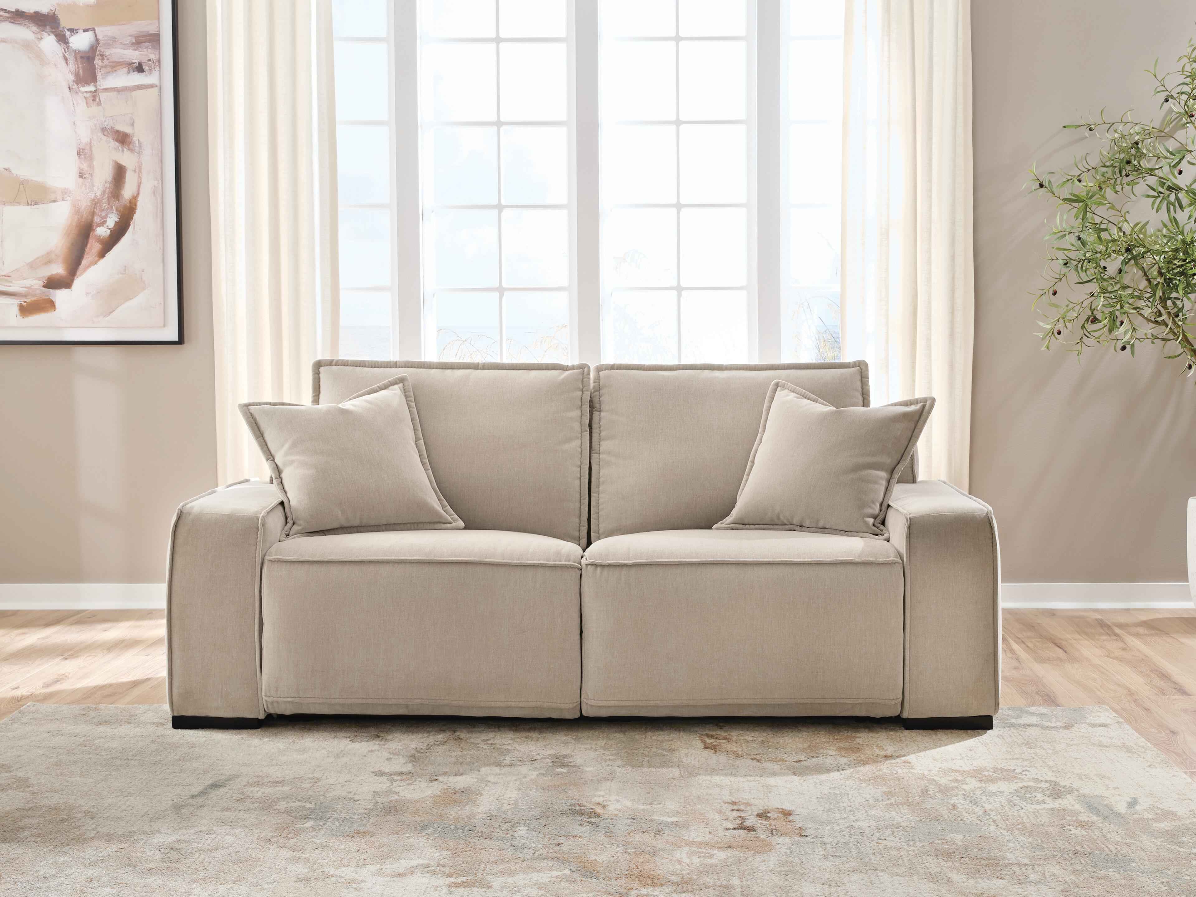 Carceri Cashmere 2-Piece Power Reclining Sectional Loveseat