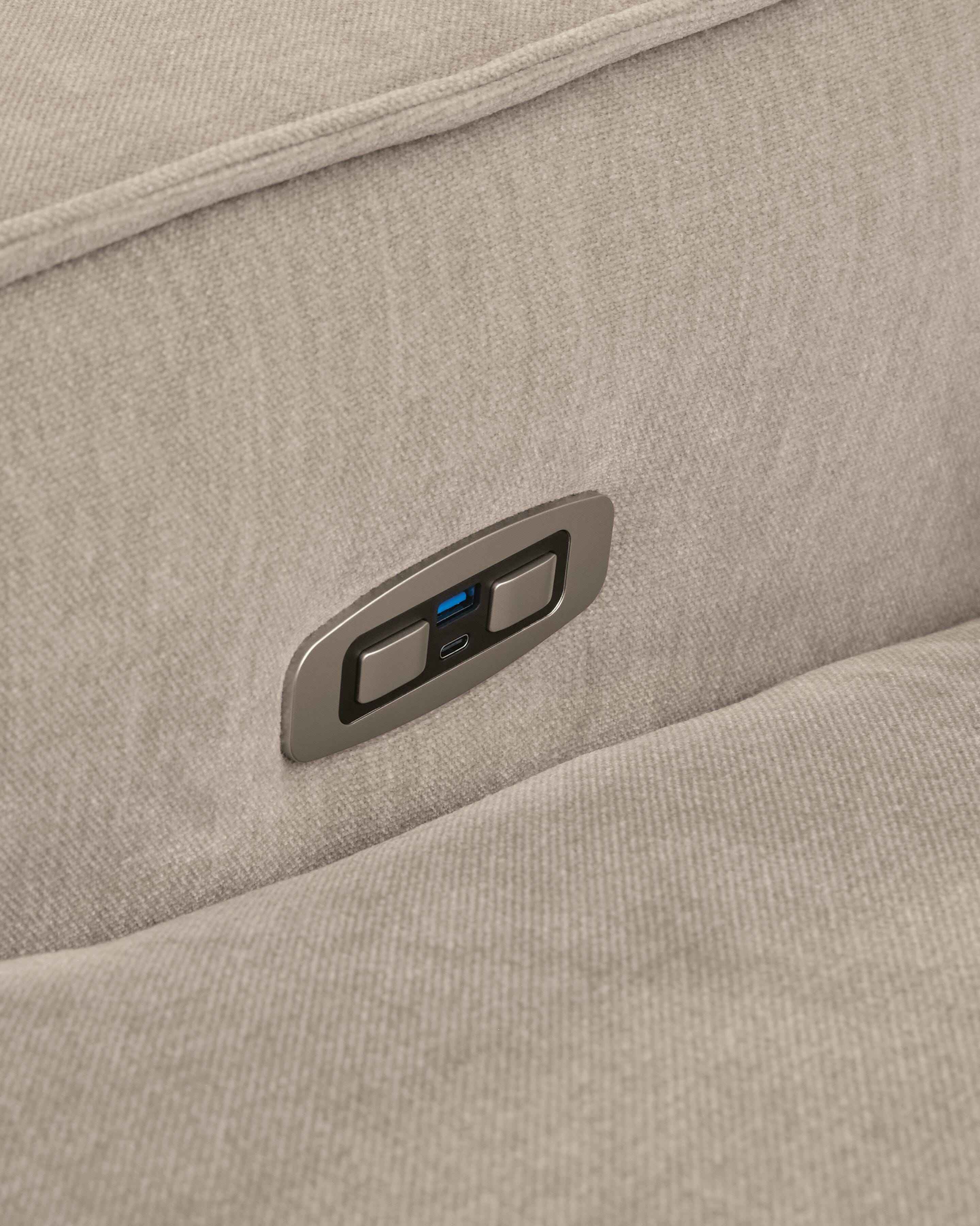 Carceri Cashmere 2-Piece Power Reclining Sectional Loveseat - Image 4