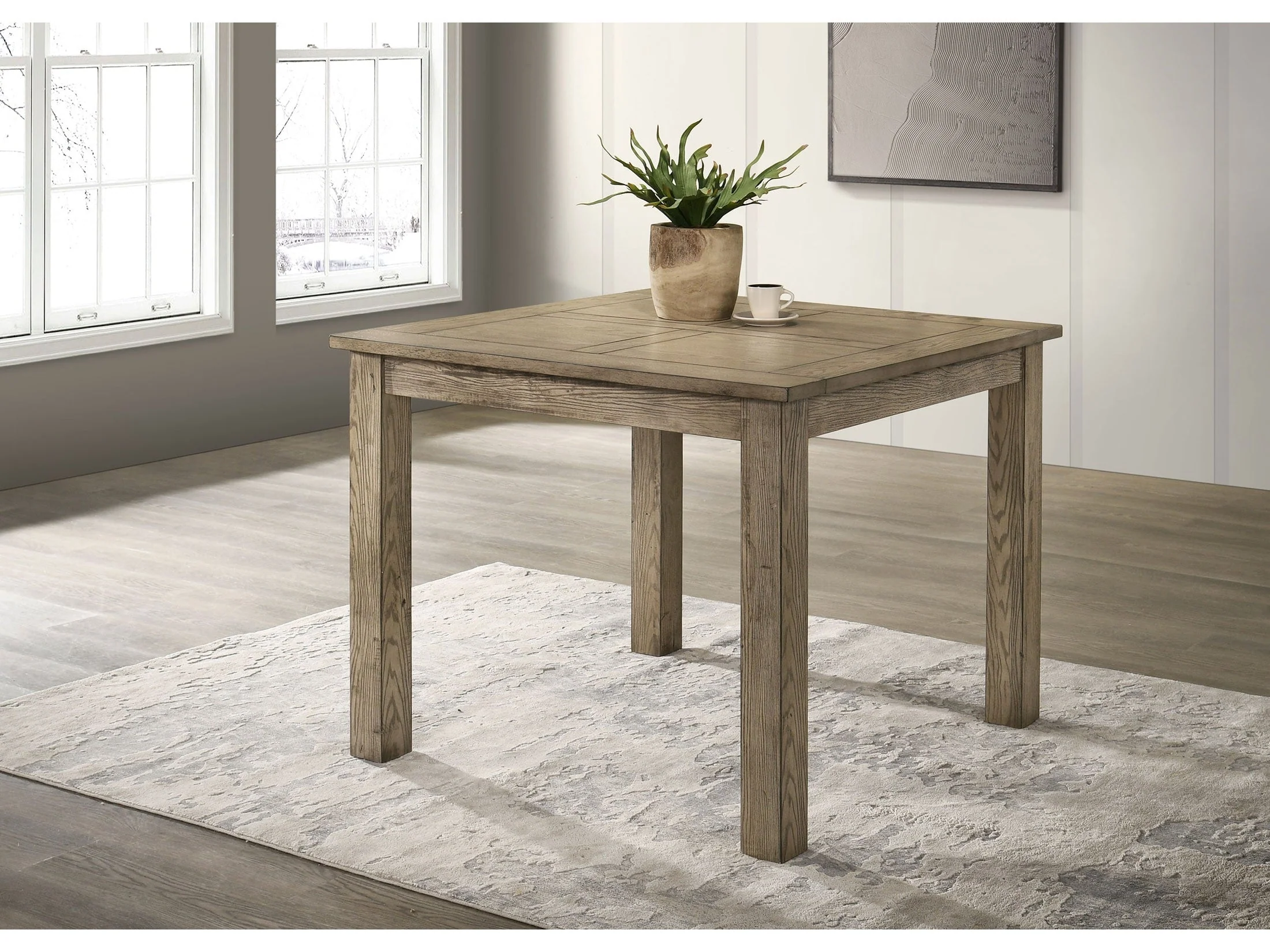 Cardova Vineyard Oak Square Counter Height Dining Table