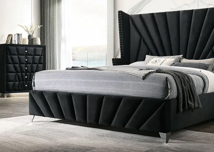 Carissa Black 4-Piece Queen Bedroom Set - Image 2